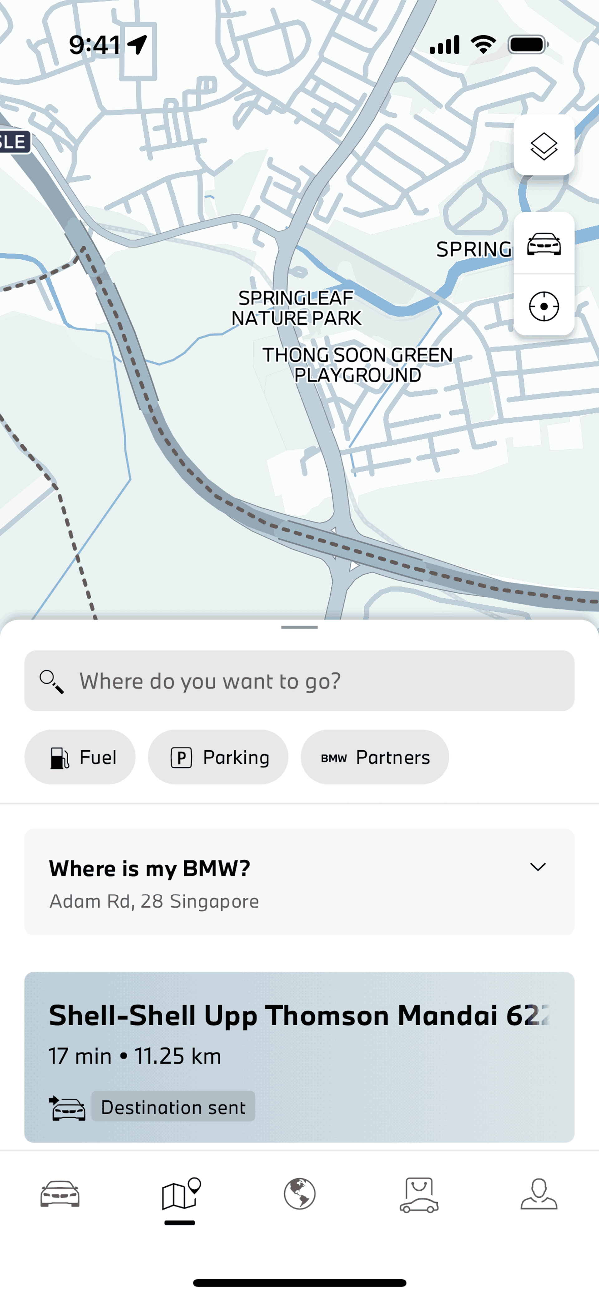 My BMW iOS Travel & Transportation interface screenshot 9