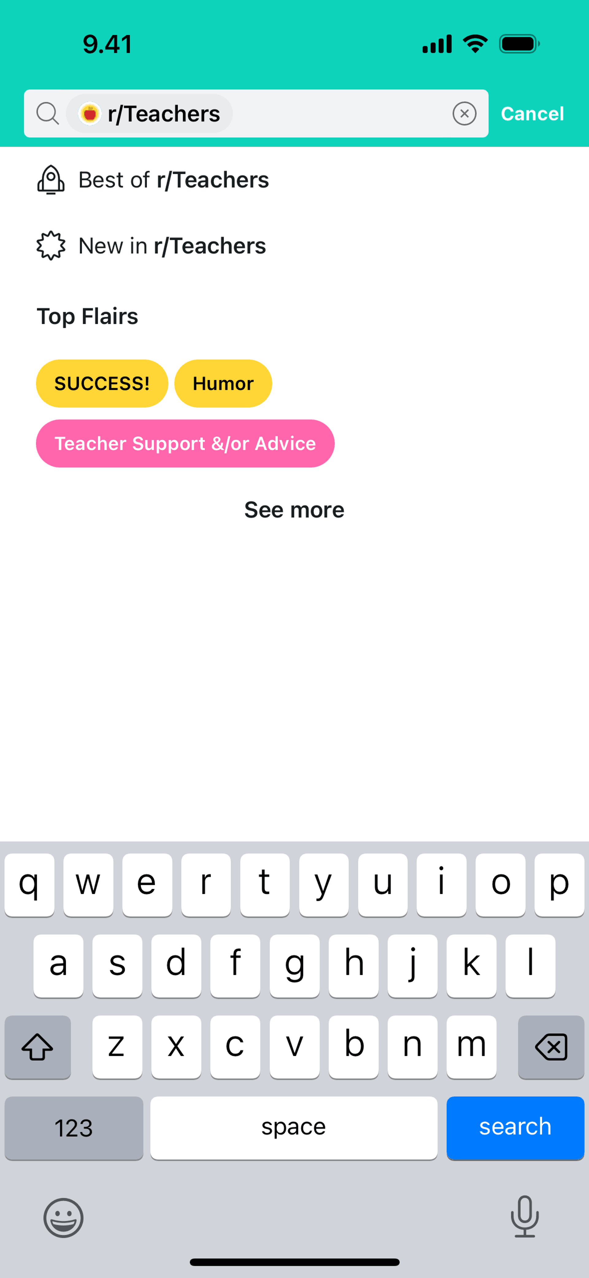 Reddit iOS Social Networking interface screenshot 21