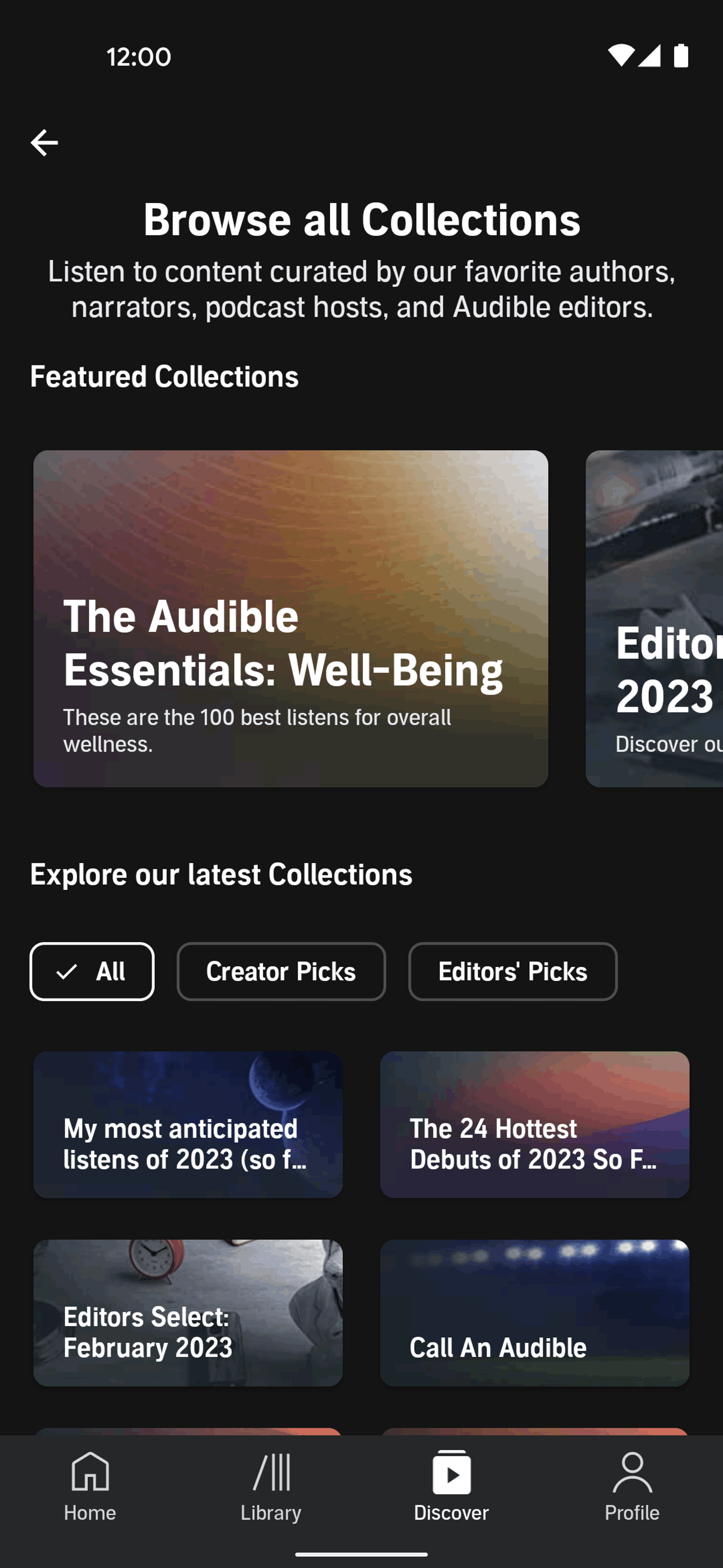 Audible Android Entertainment interface screenshot 21