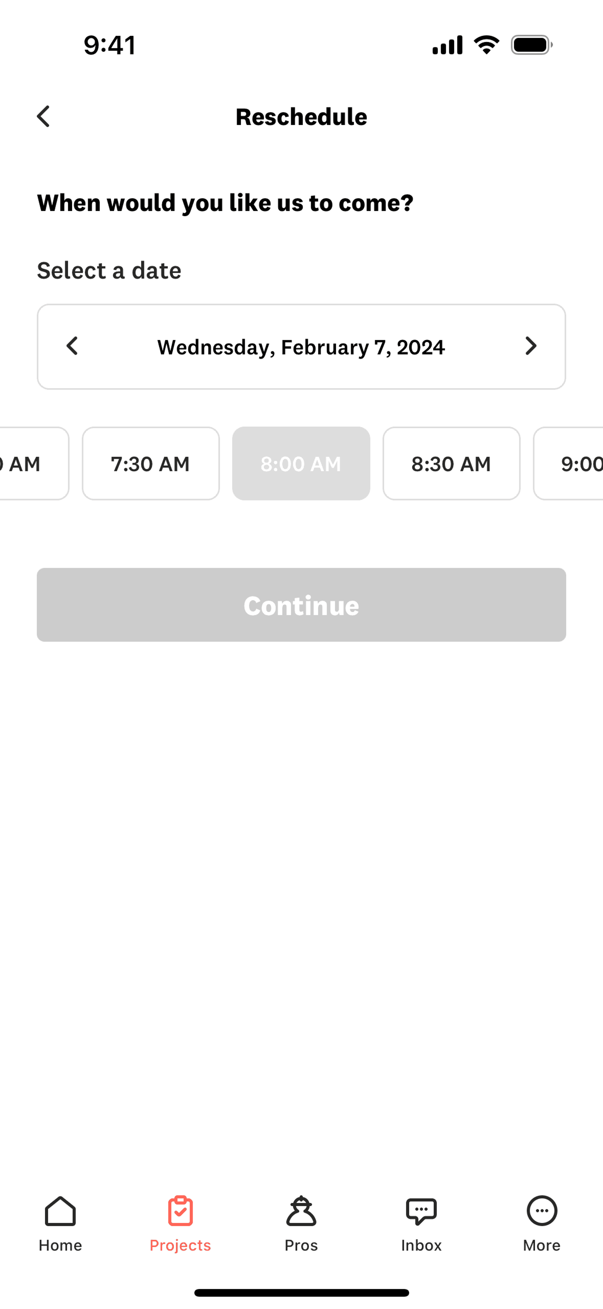 Angi iOS Lifestyle interface screenshot 3