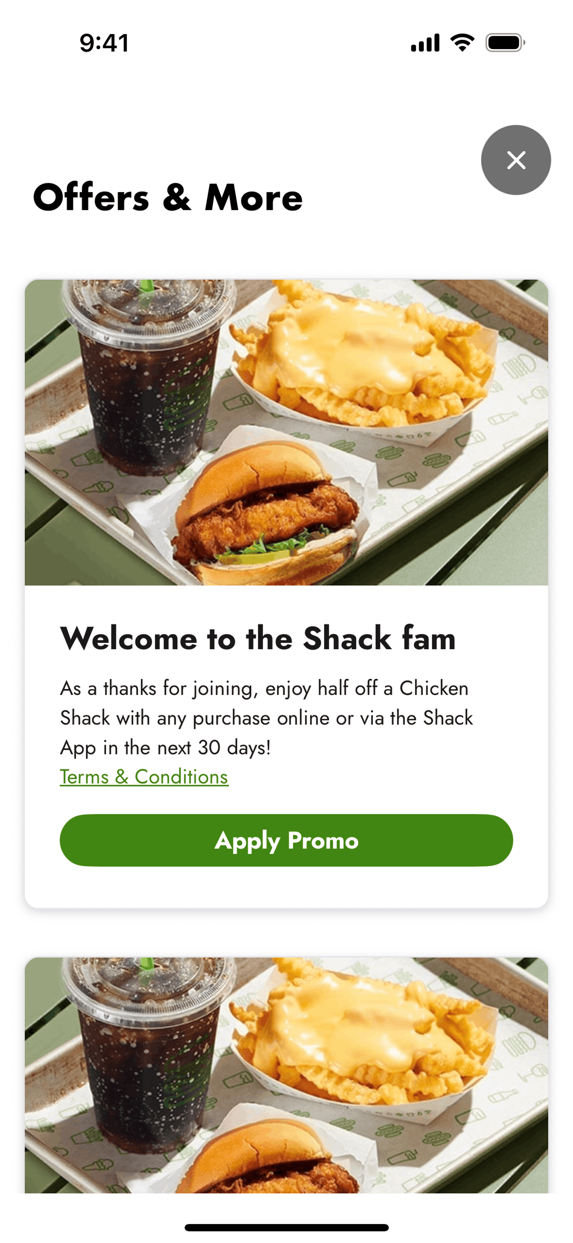 Shake Shack iOS Food & Drink interface screenshot 5