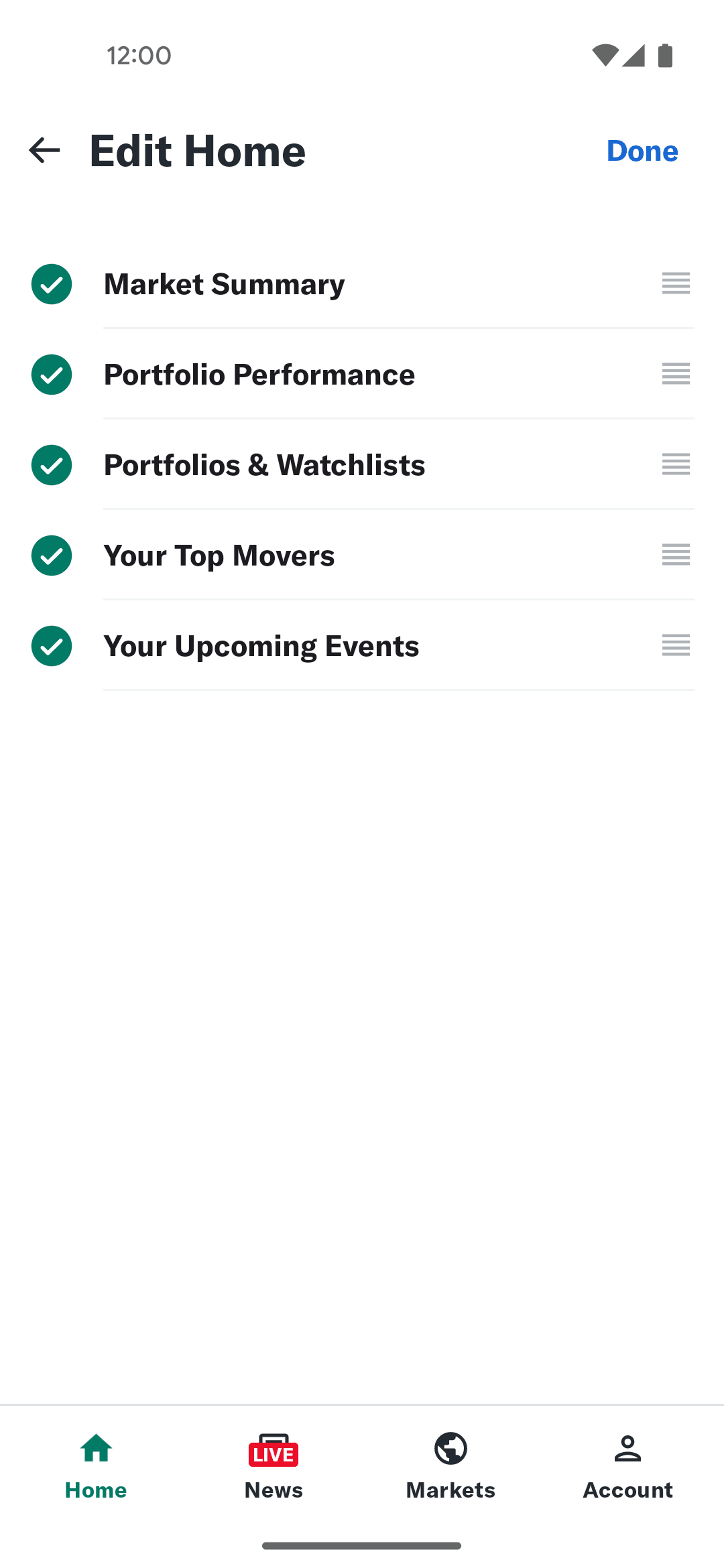 Yahoo Finance Android Finance interface screenshot 17