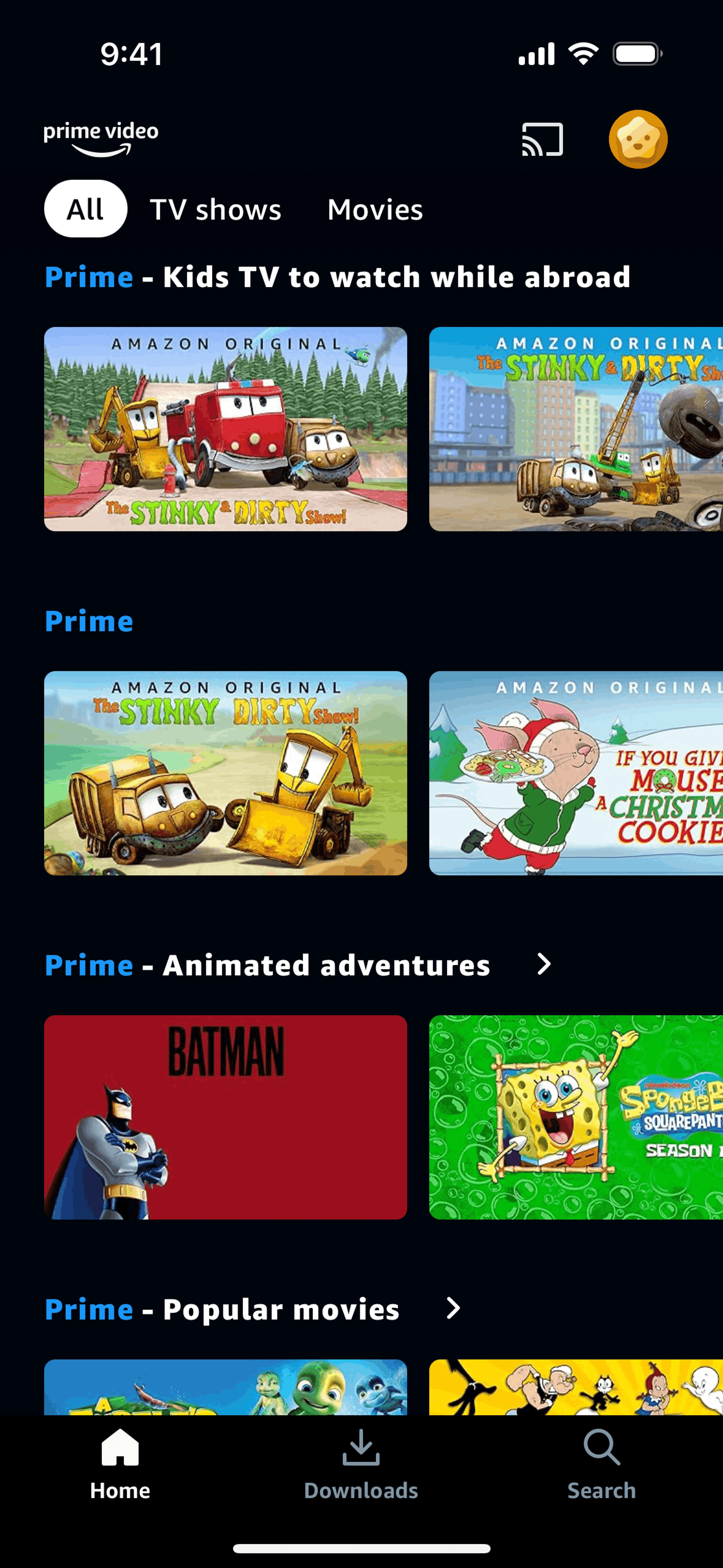 Prime Video iOS Entertainment interface screenshot 16