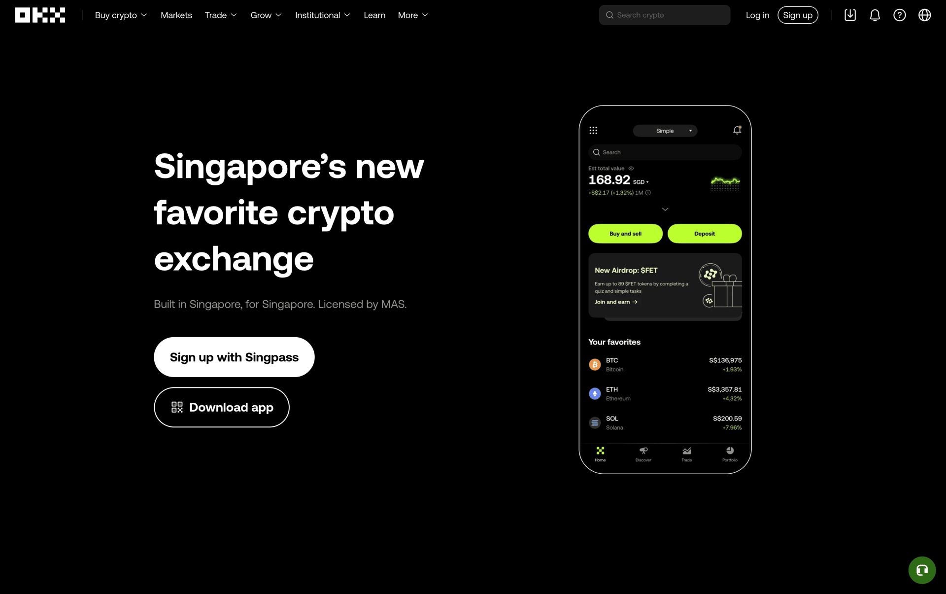 OKX Web Finance interface screenshot 1
