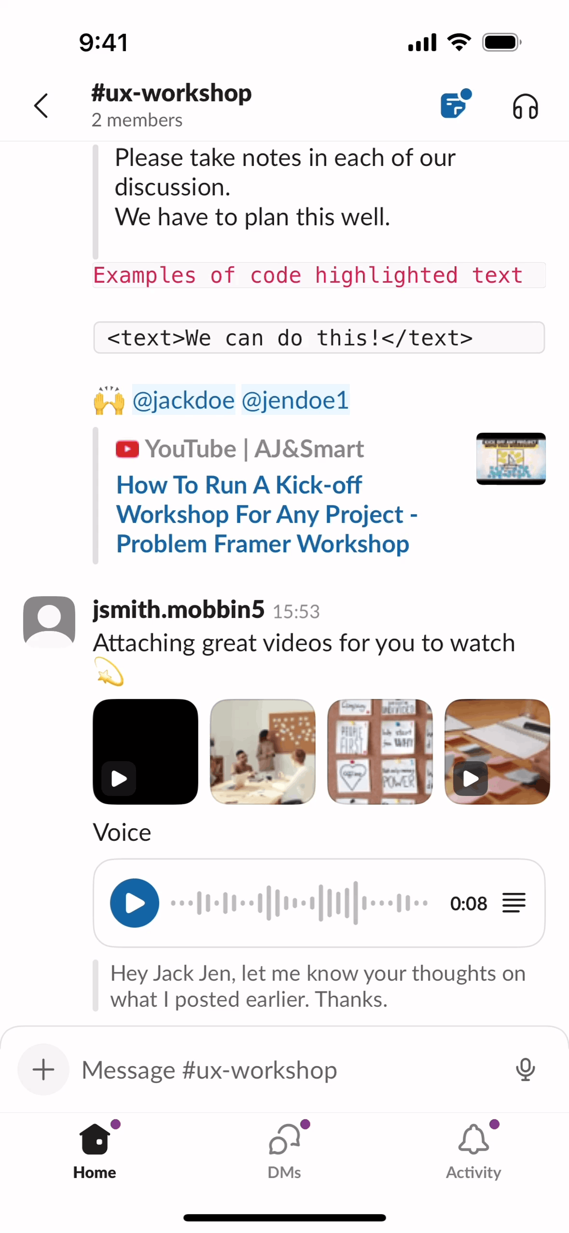 Slack iOS Business interface screenshot 3