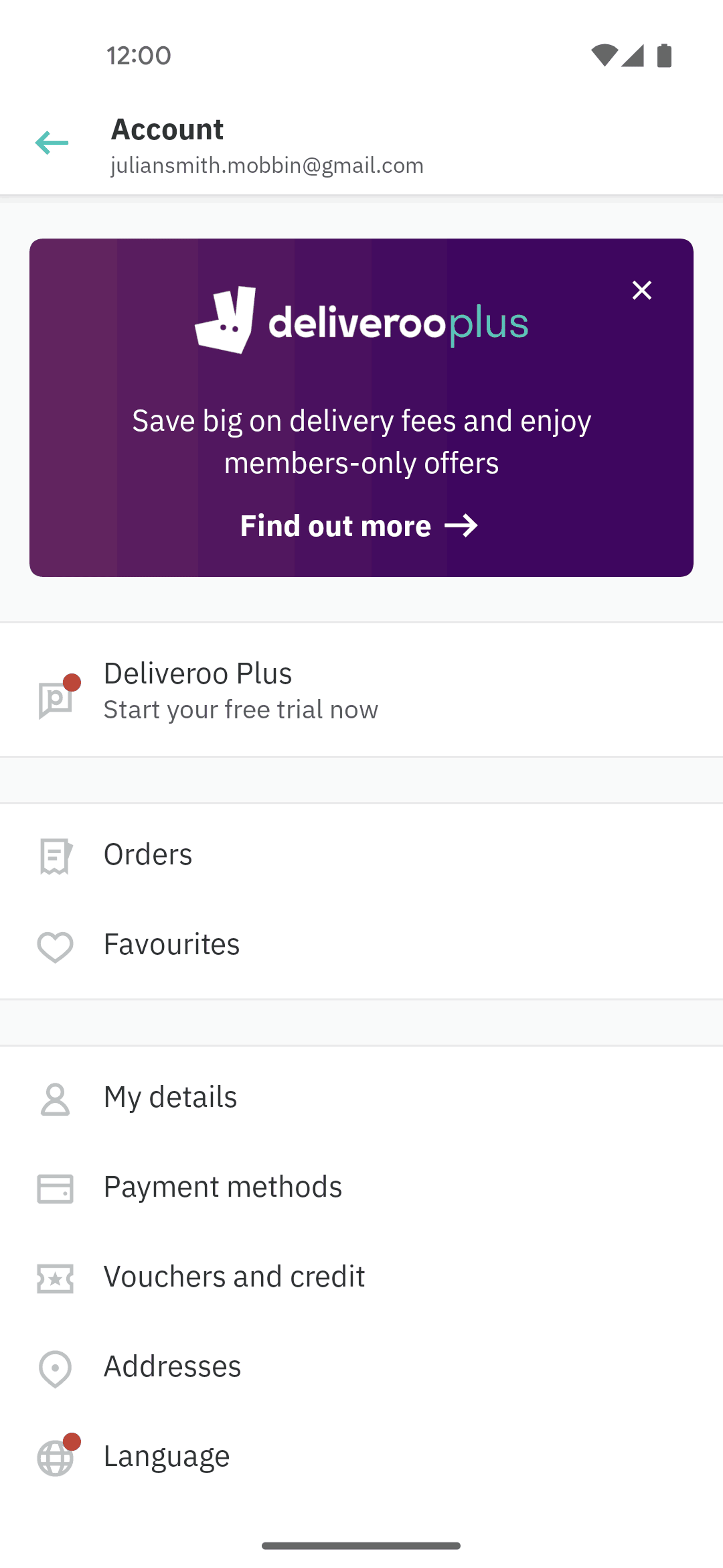 Deliveroo Android Food & Drink interface screenshot 13