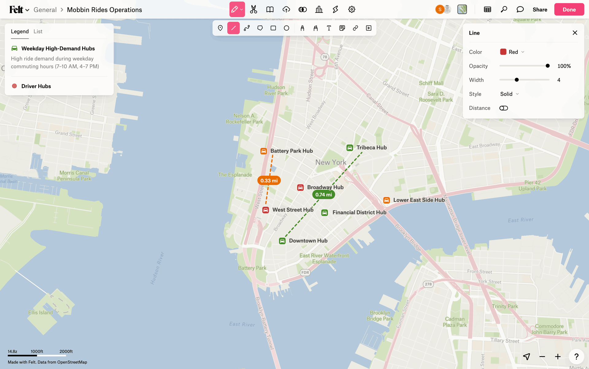Felt Web mapping interface screenshot 9