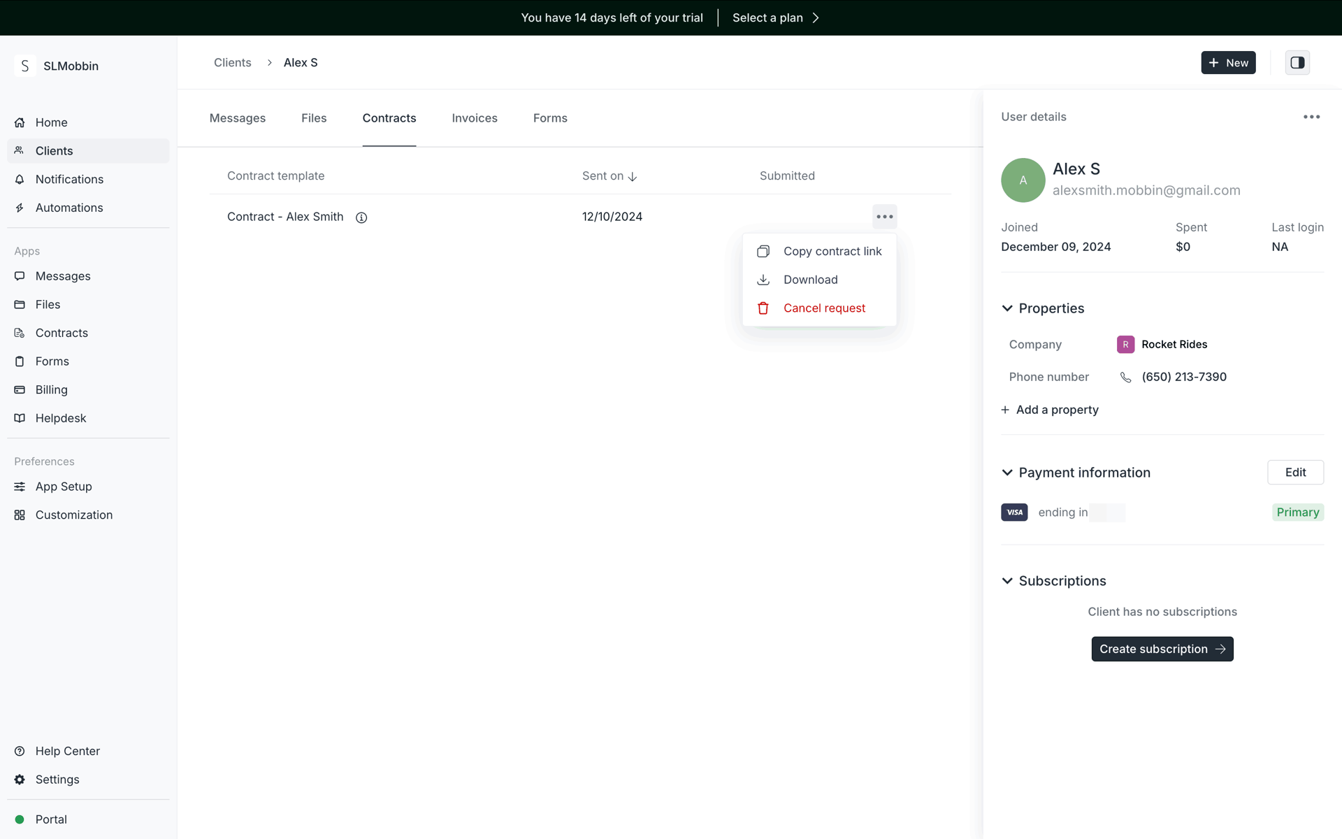 Copilot Web Business interface screenshot 13