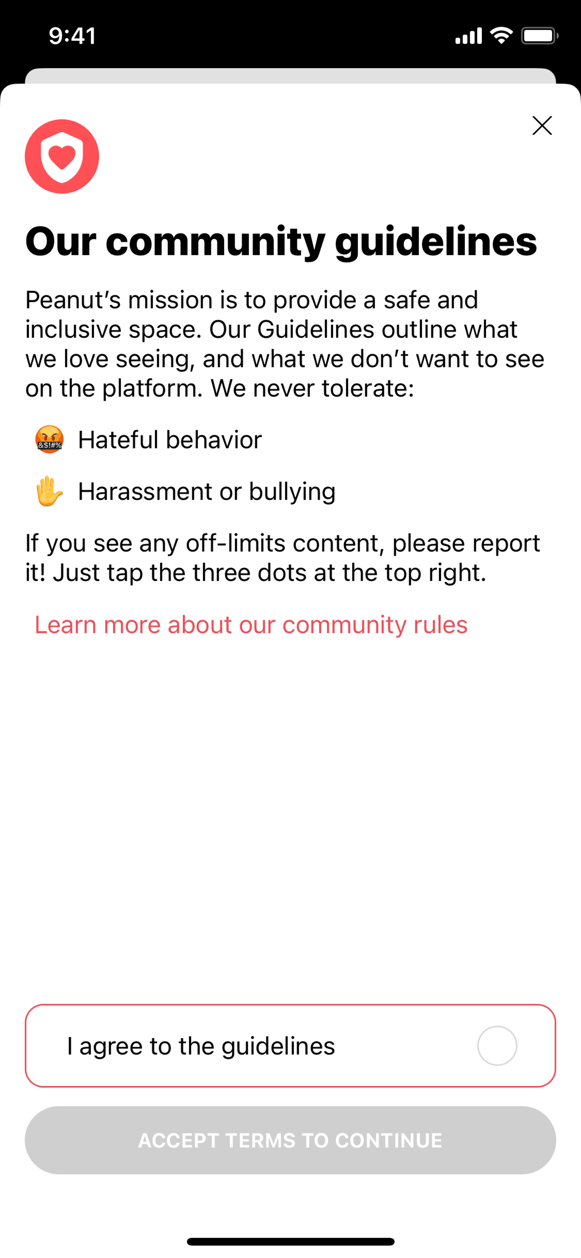 Peanut iOS Social Networking interface screenshot 6