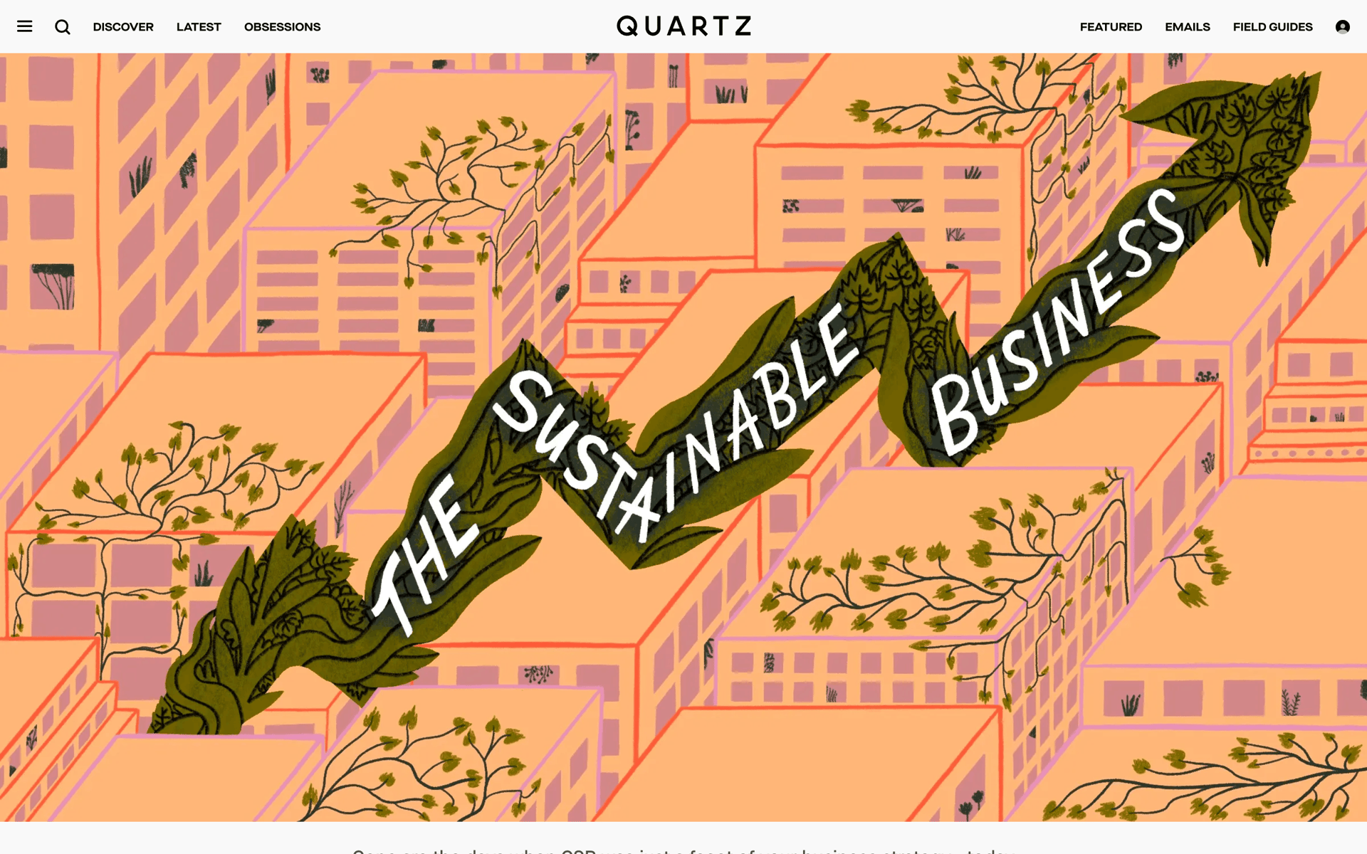 Quartz Web News interface screenshot 8