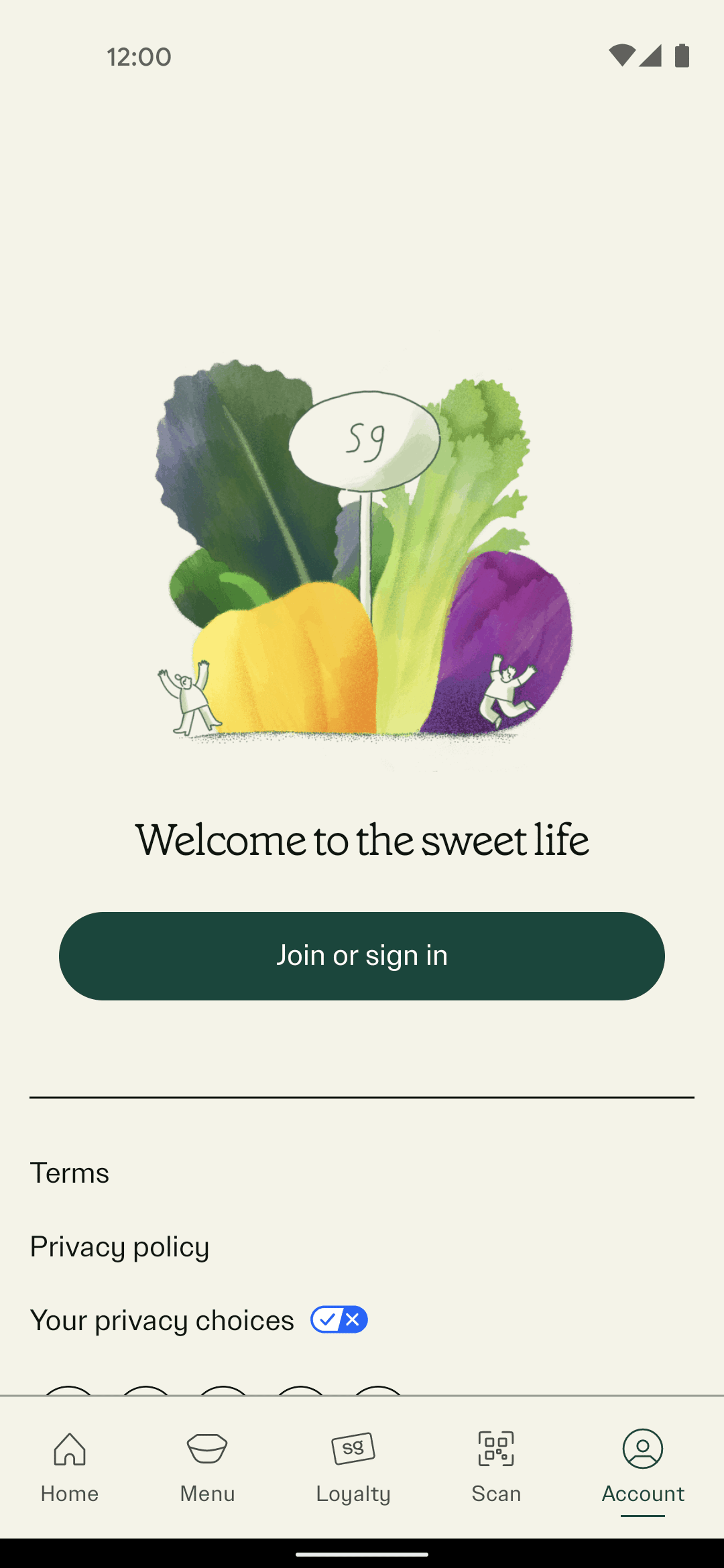 sweetgreen Android Food & Drink interface screenshot 21