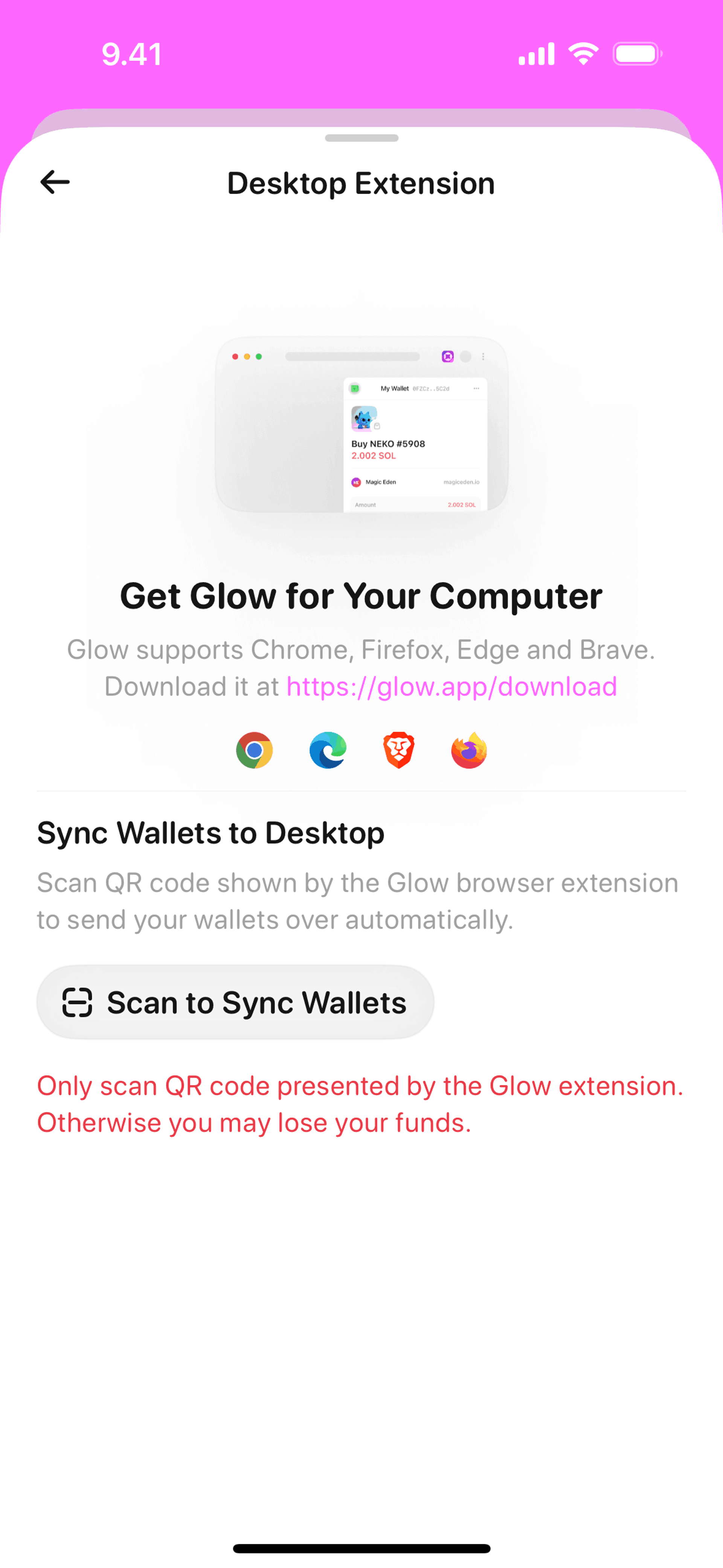 Glow iOS Finance interface screenshot 4