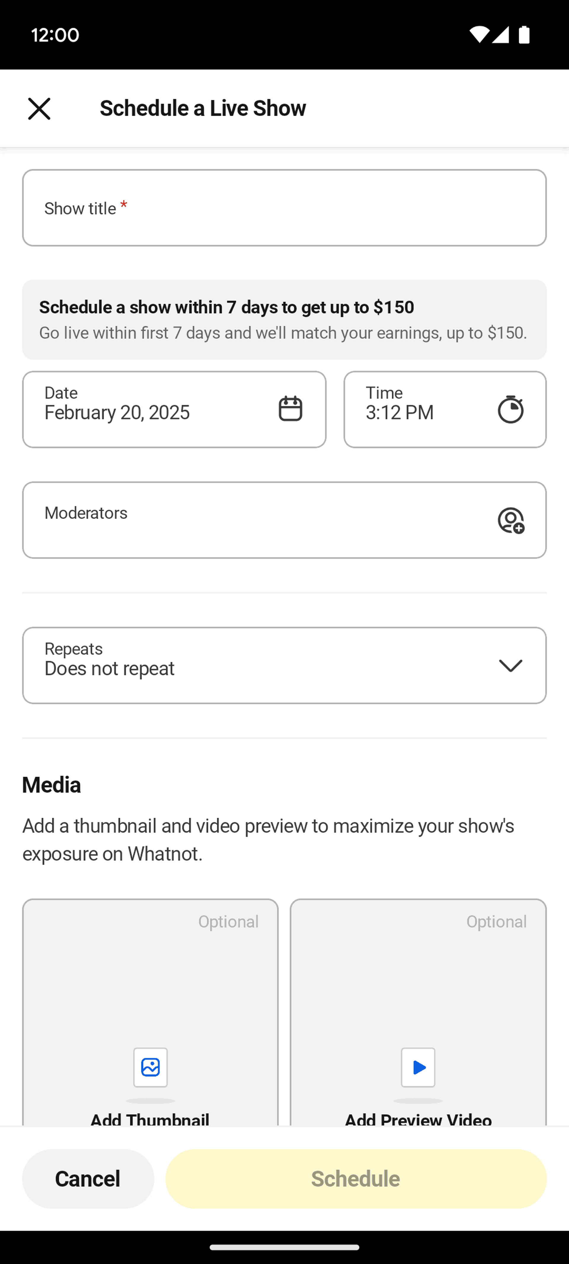 Whatnot Android Shopping interface screenshot 16