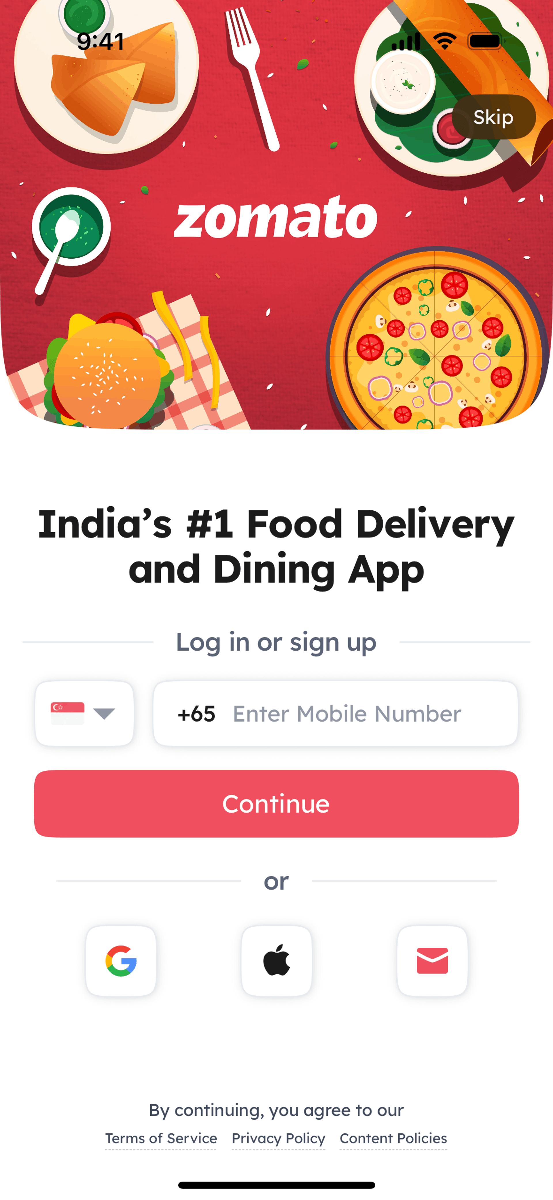 Zomato iOS Food & Drink interface screenshot 4