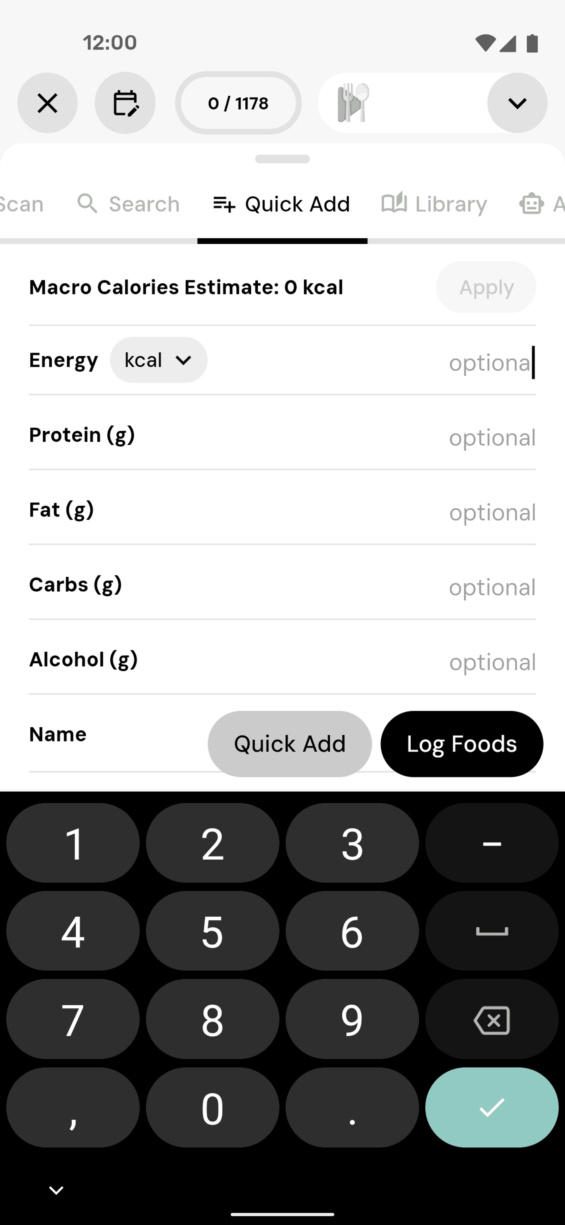MacroFactor Android Health & Fitness interface screenshot 21