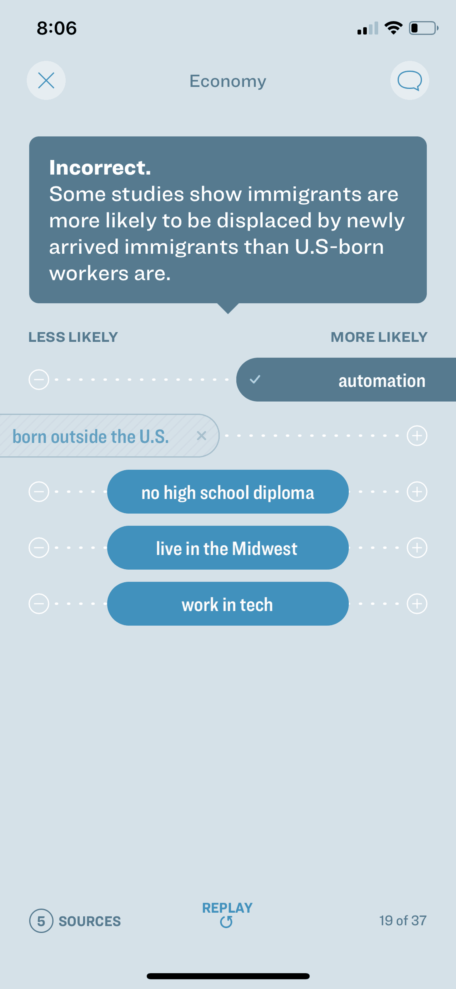 Sift iOS News interface screenshot 23