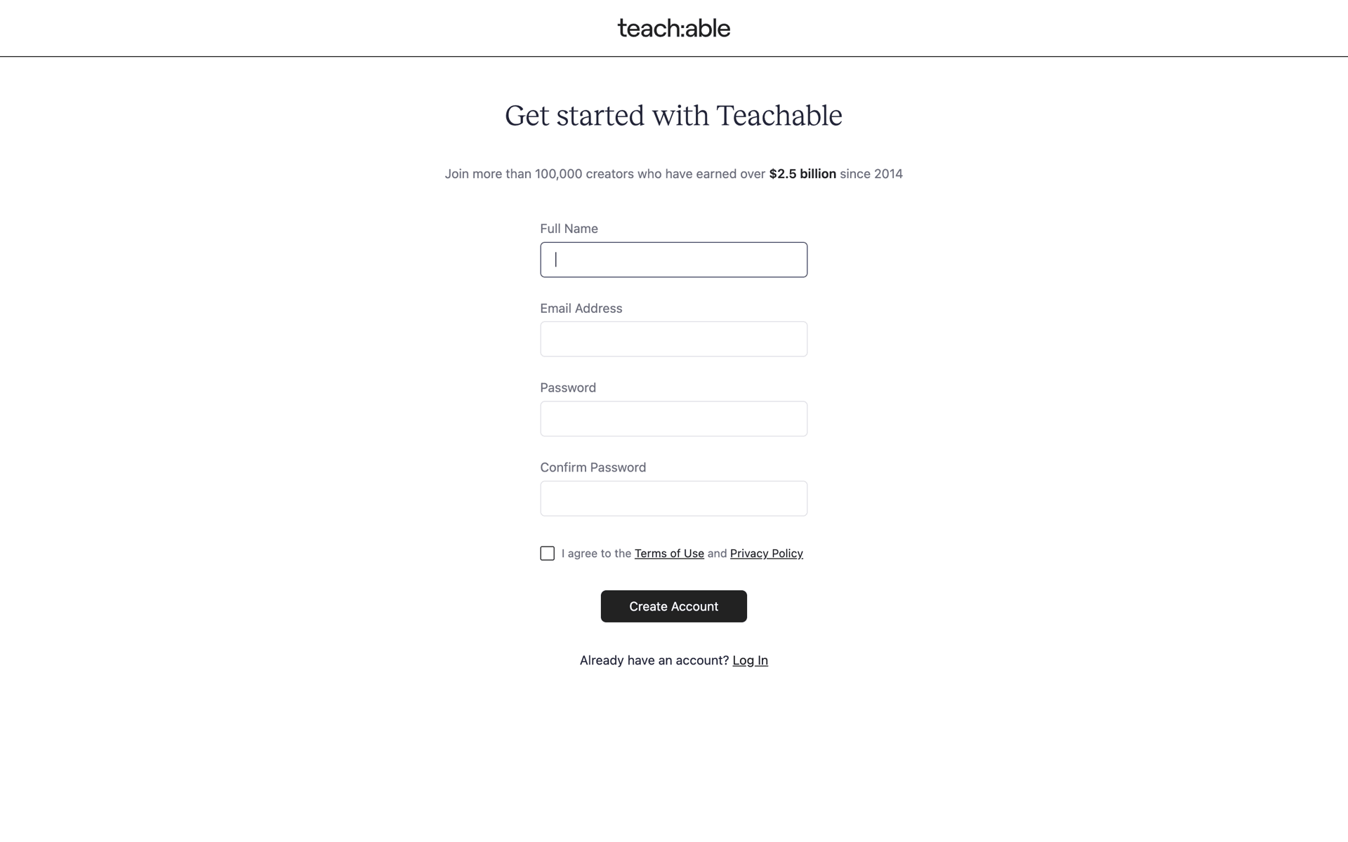 Teachable Web Business interface screenshot 3