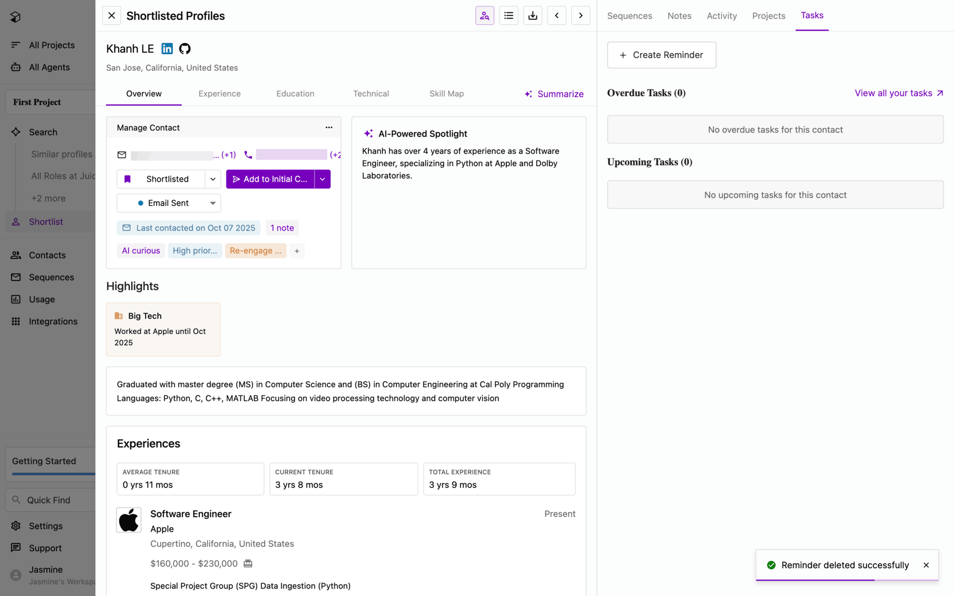 Juicebox Web Jobs & Recruitment interface screenshot 19