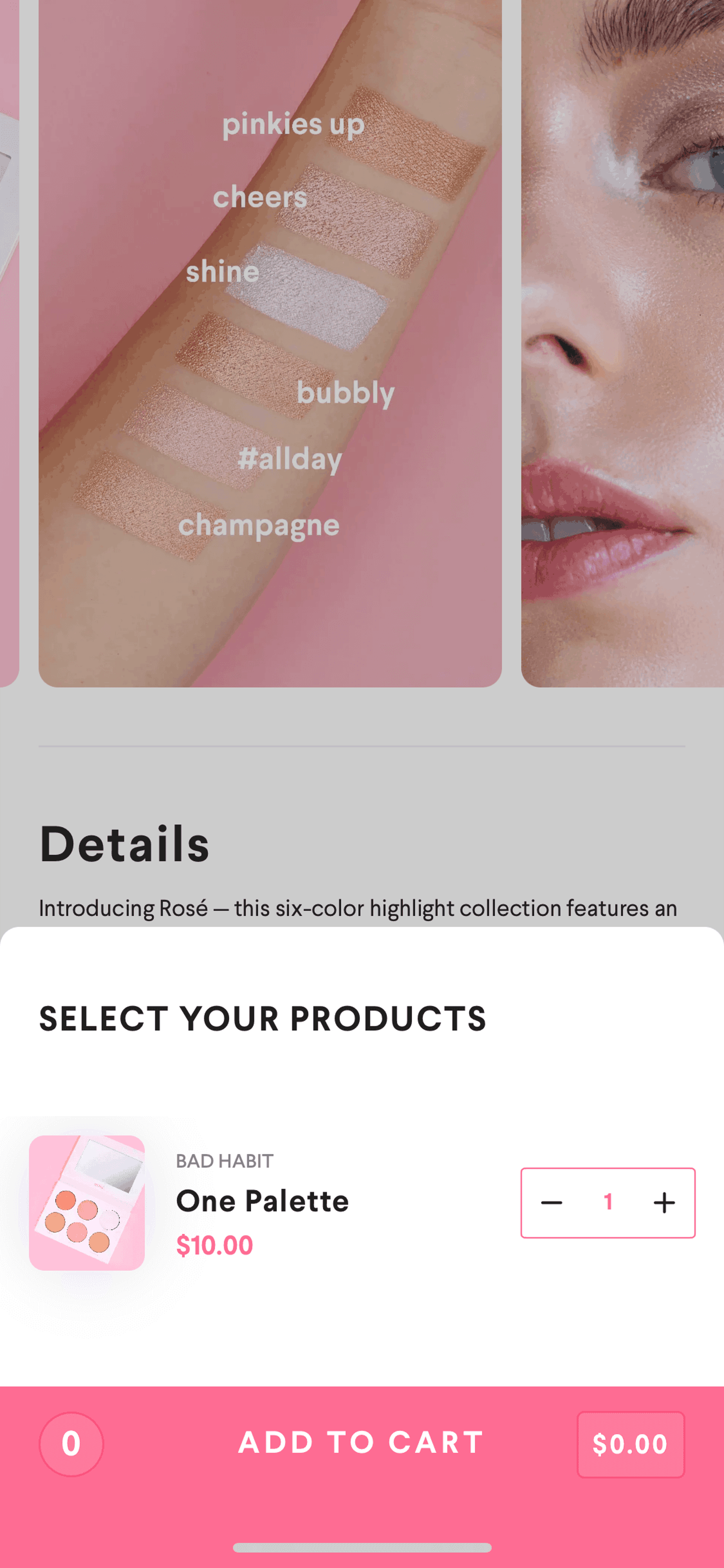 Hush iOS Shopping interface screenshot 7