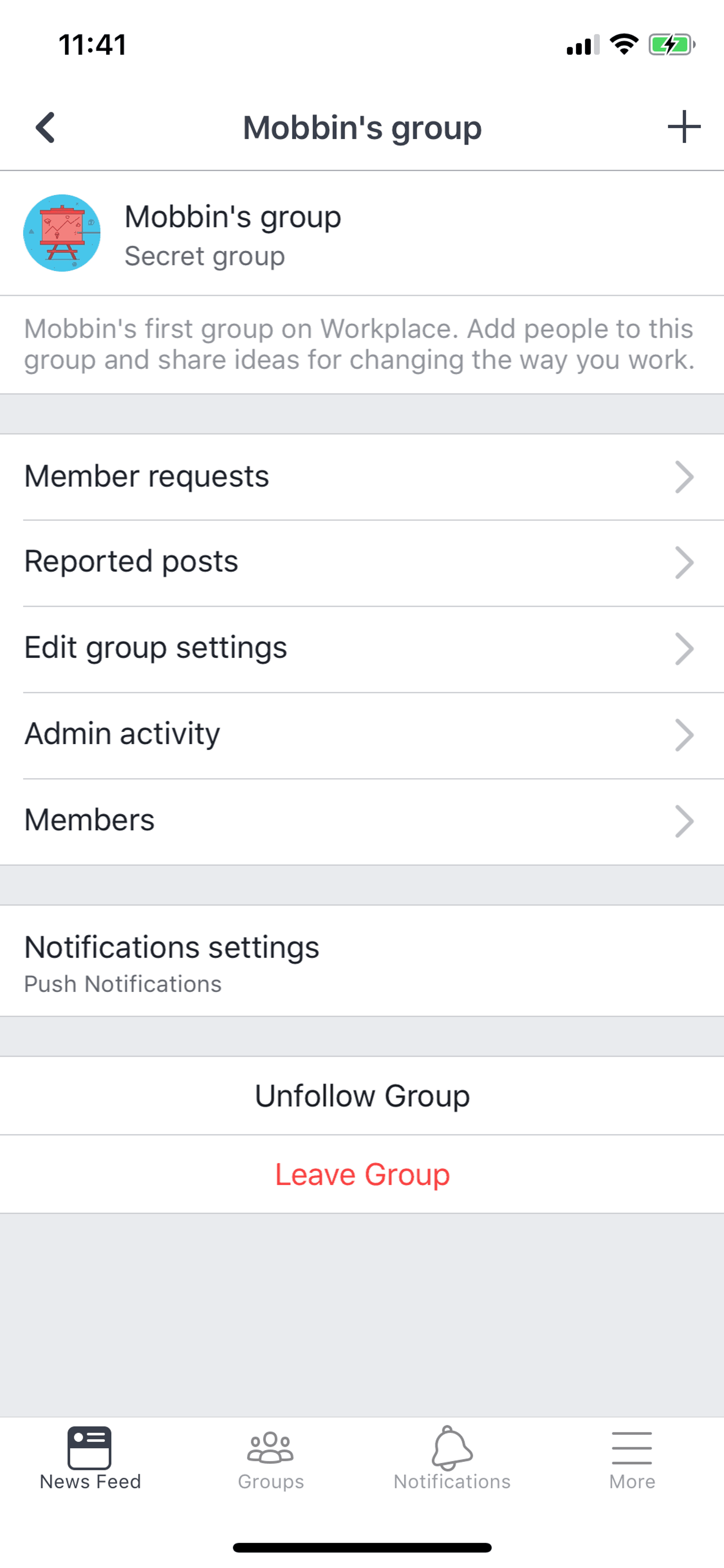 Workplace iOS Business interface screenshot 19