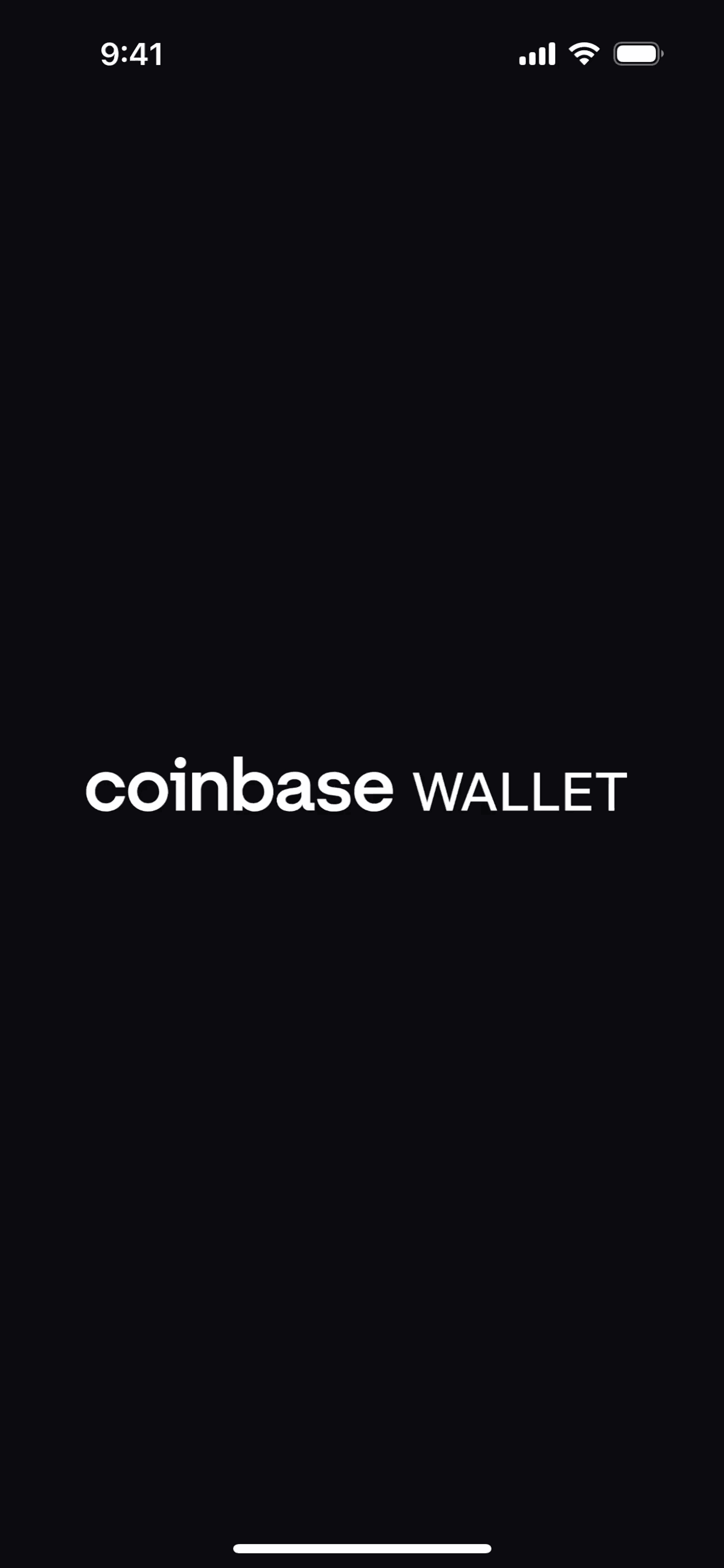 Coinbase Wallet iOS Finance interface screenshot 1
