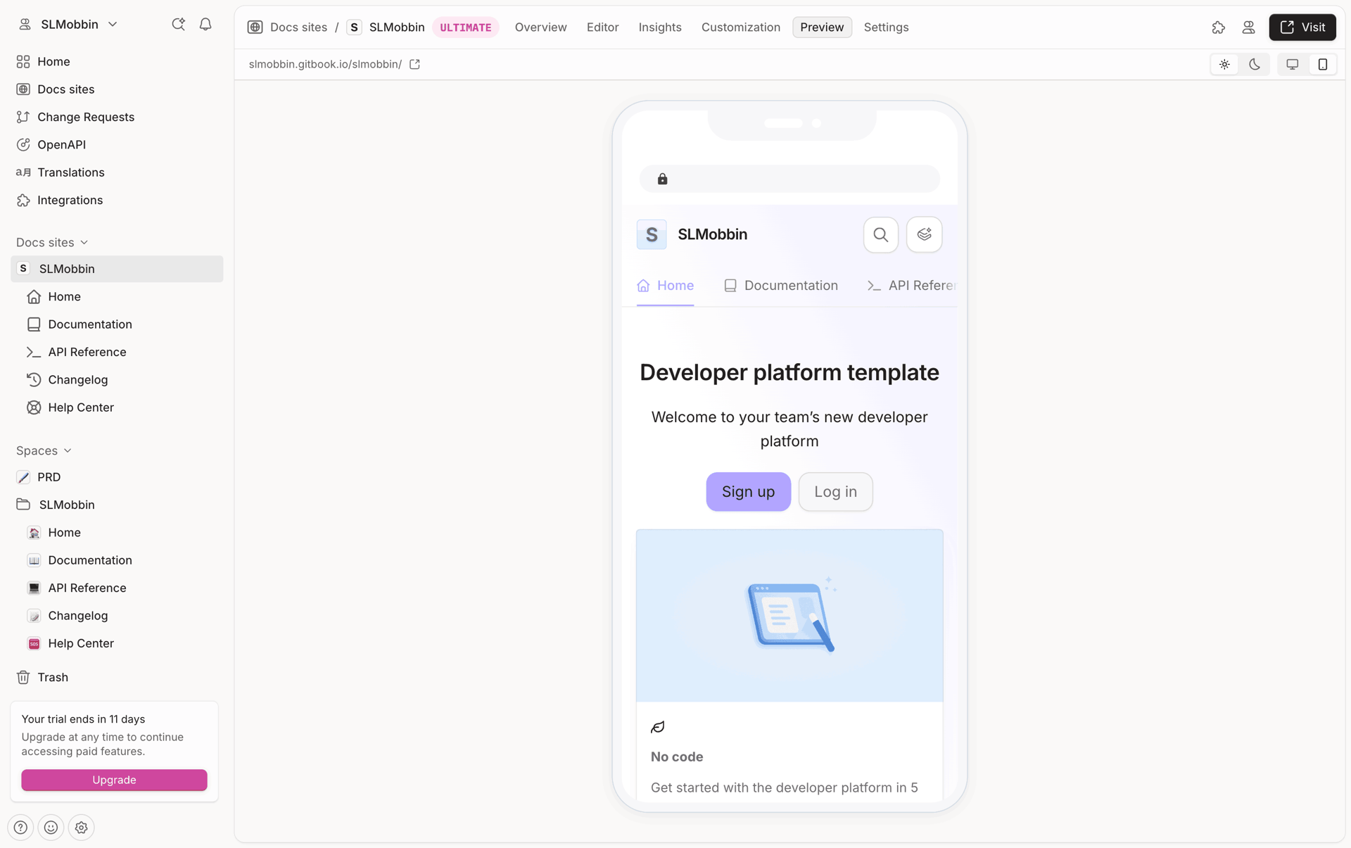 GitBook Web Developer Tools interface screenshot 20