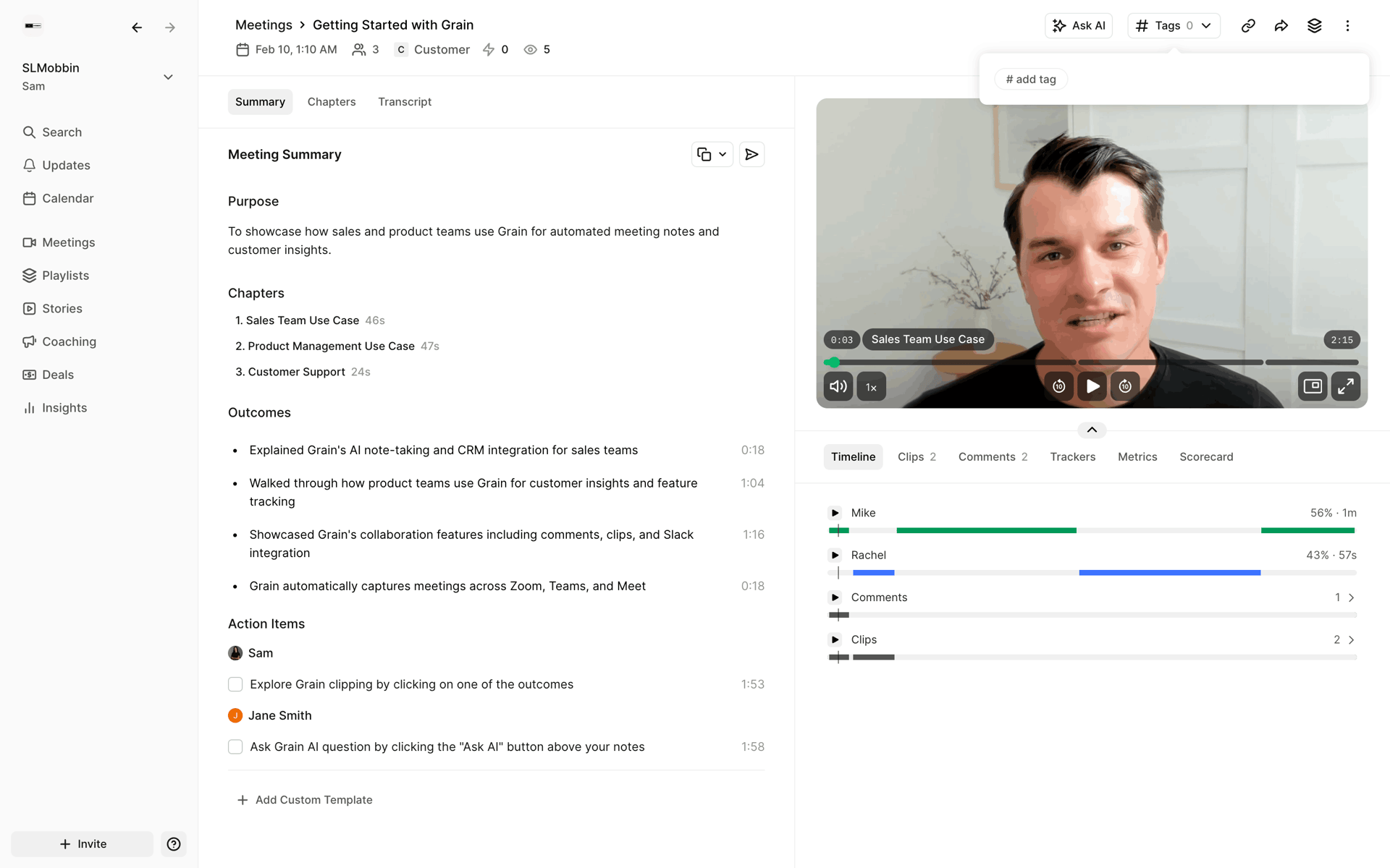 Grain Web AI interface screenshot 6