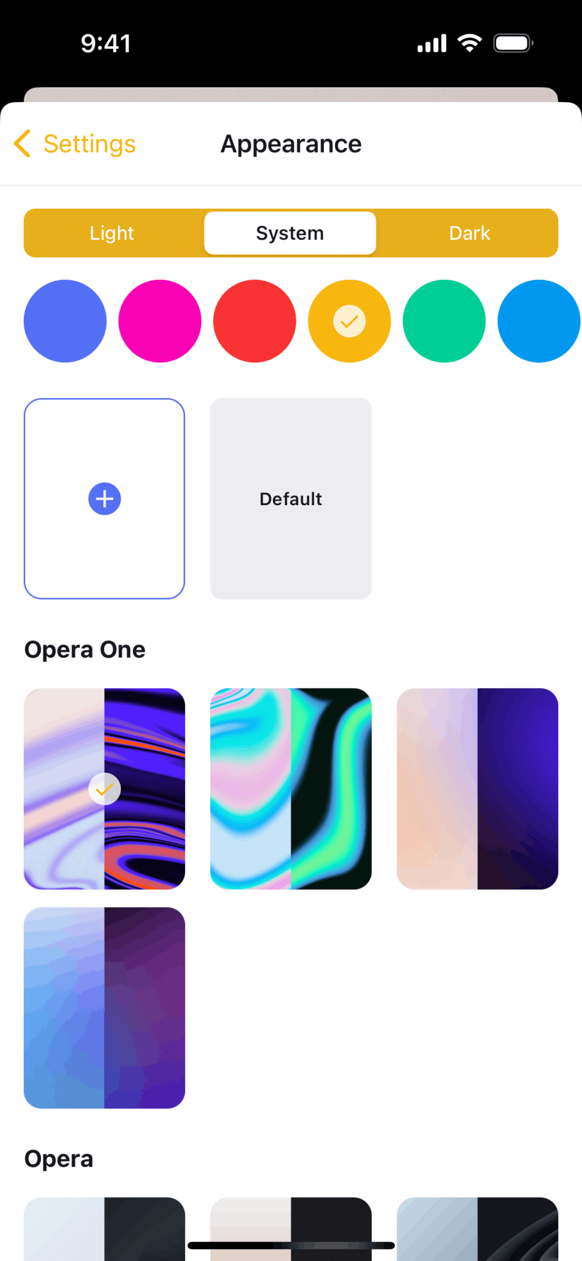 Opera iOS Utilities interface screenshot 20