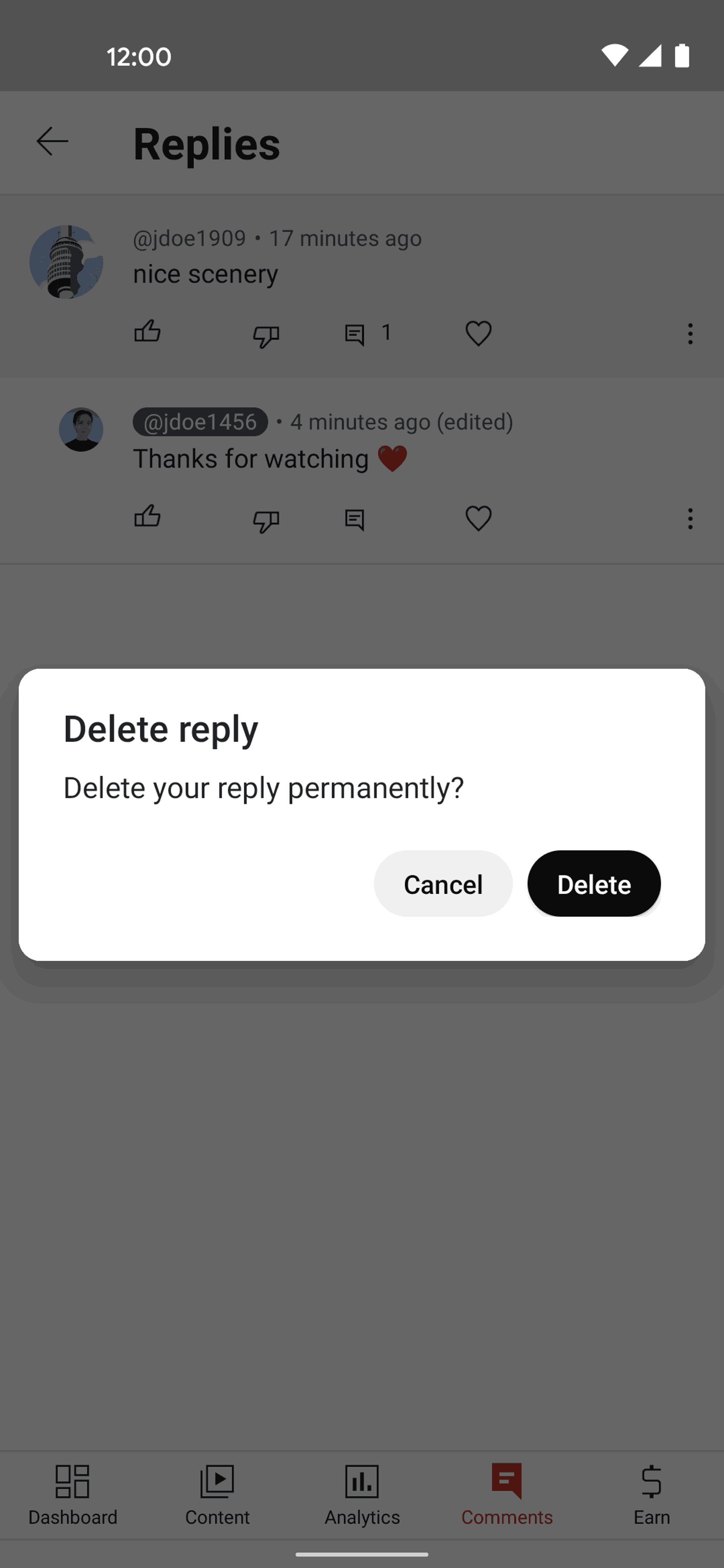 YouTube Studio Android Photo & Video interface screenshot 21