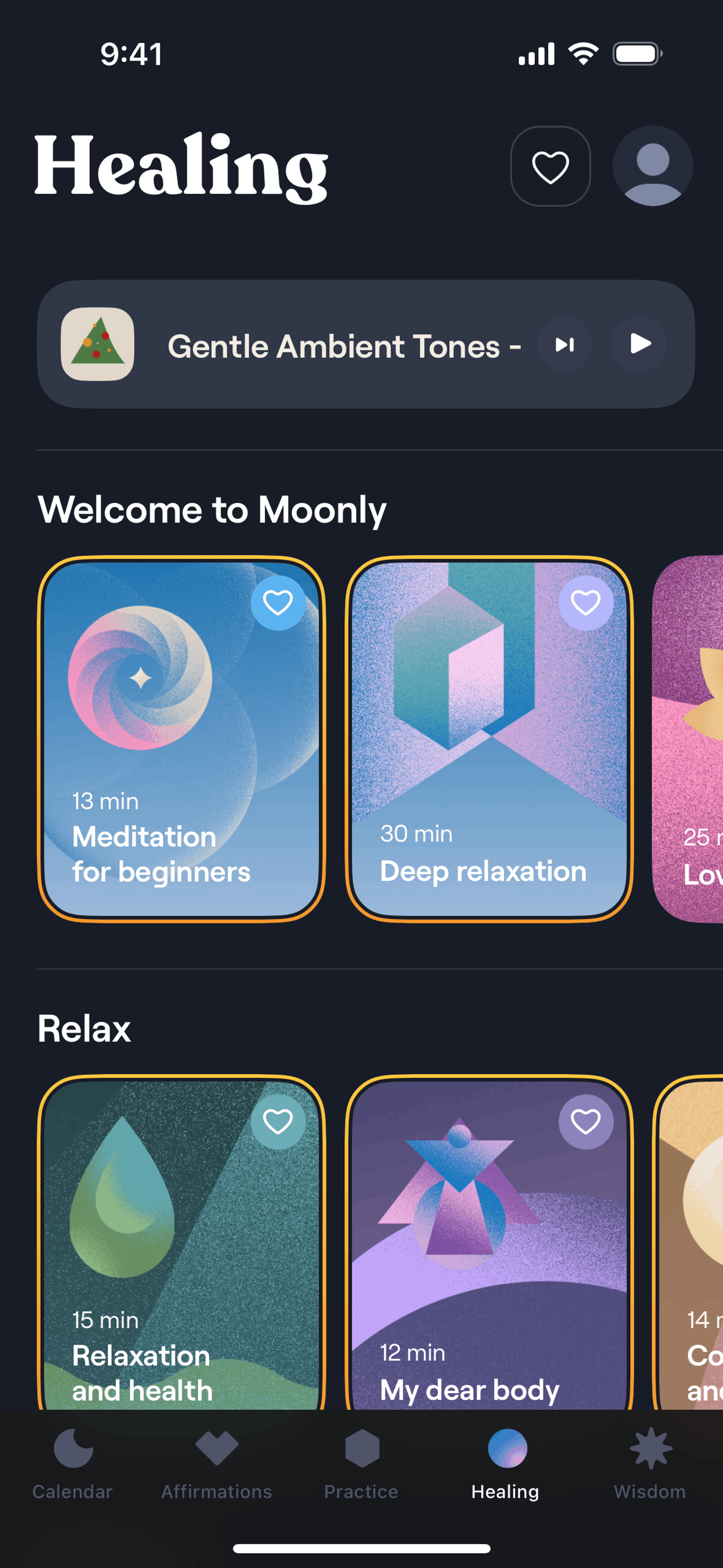 Moonly iOS Lifestyle interface screenshot 17