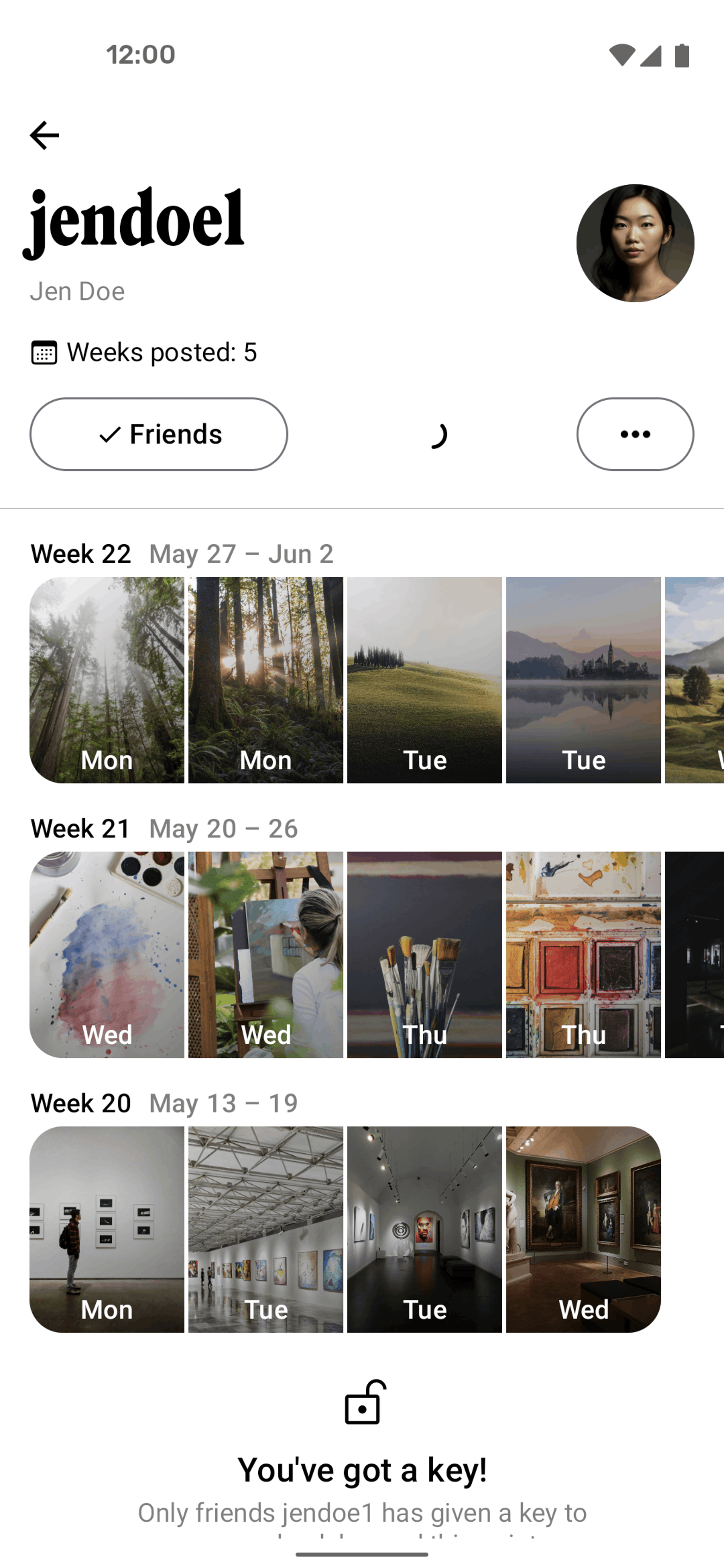 Retro Android Social Networking interface screenshot 18