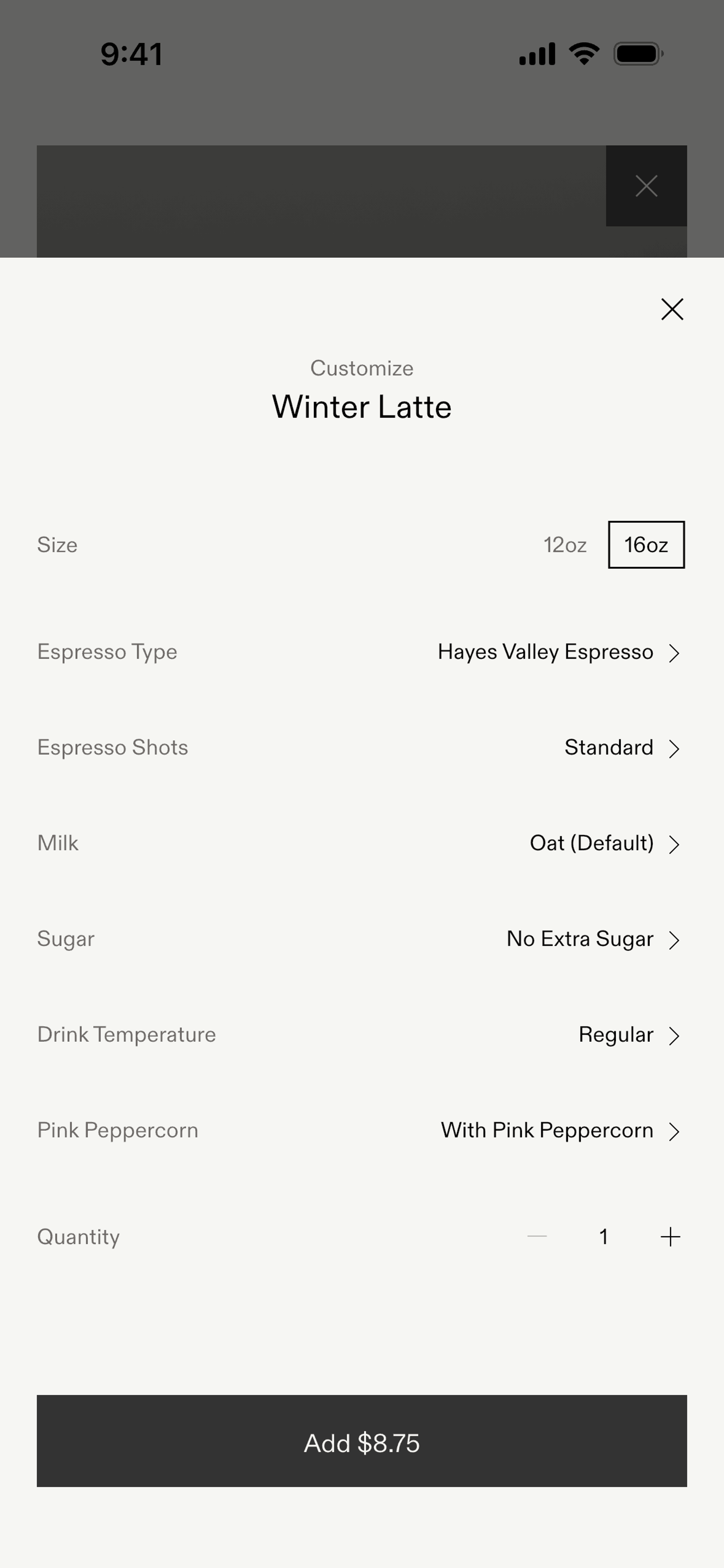 Blue Bottle Coffee iOS Food & Drink interface screenshot 8