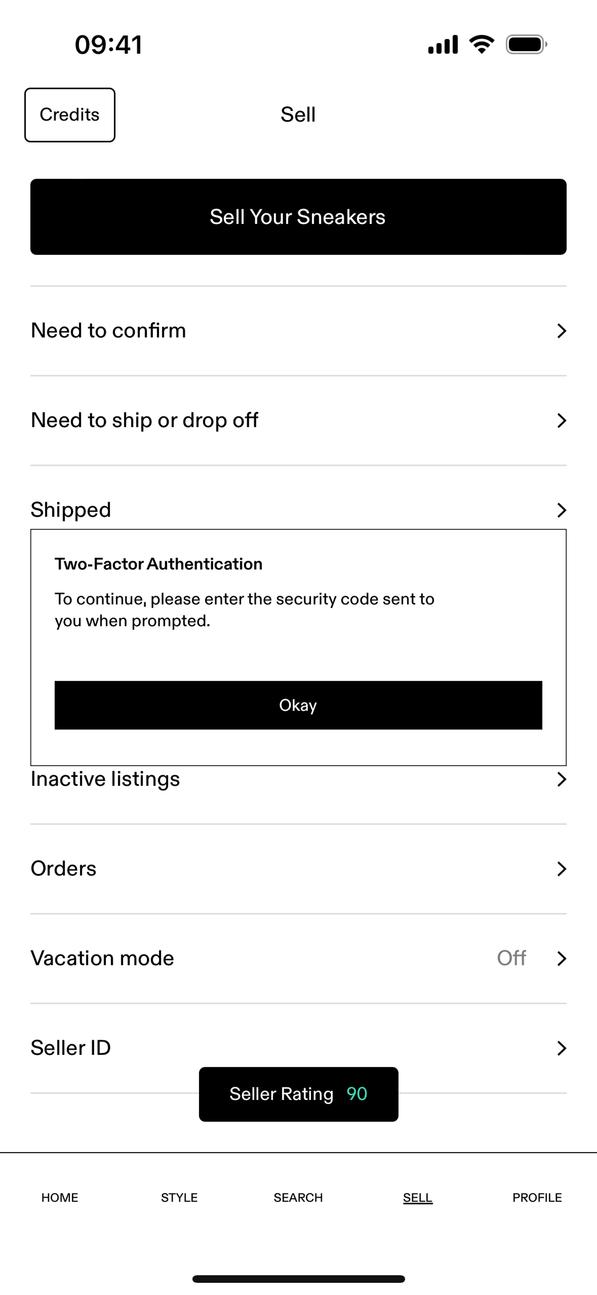 GOAT iOS Shopping interface screenshot 6