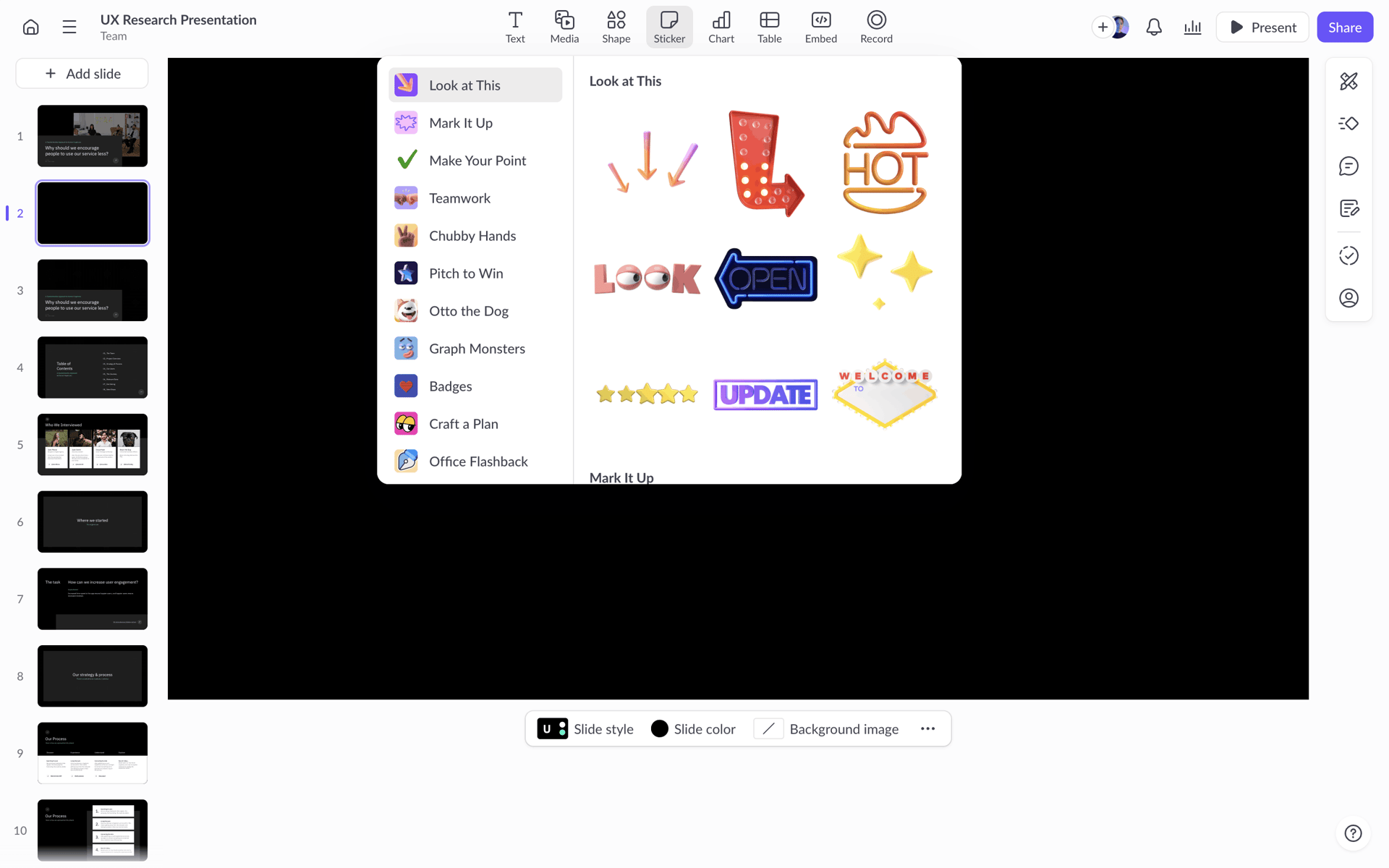 Pitch Web Collaboration interface screenshot 10