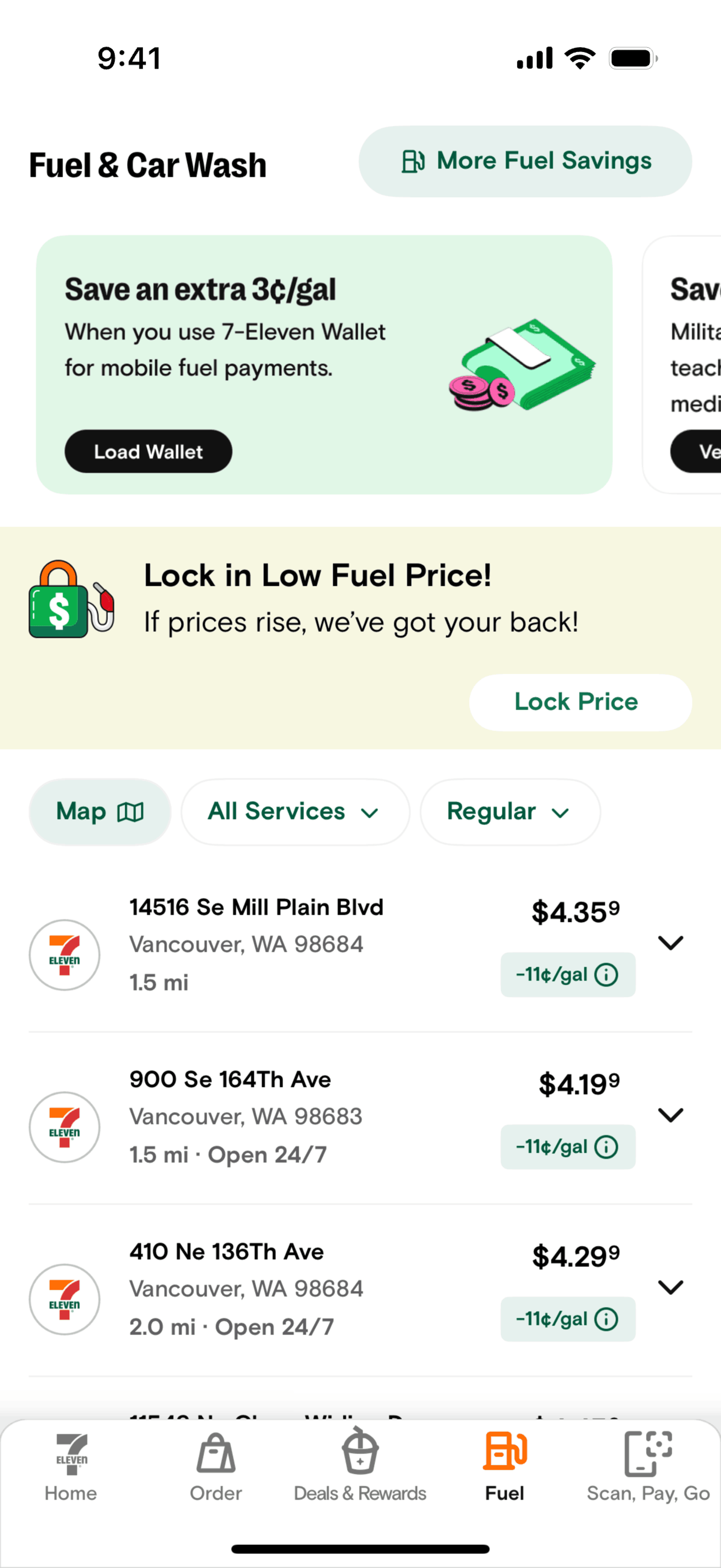 7-Eleven iOS Food & Drink interface screenshot 12