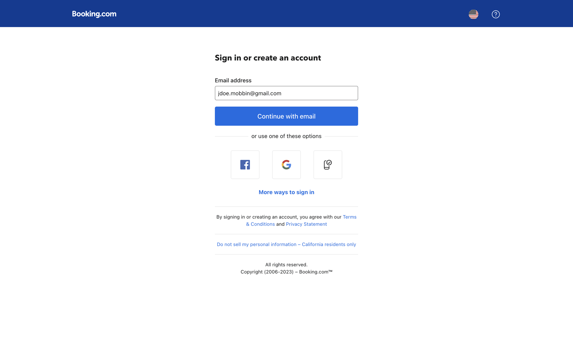 Booking.com Web Travel & Transportation interface screenshot 3