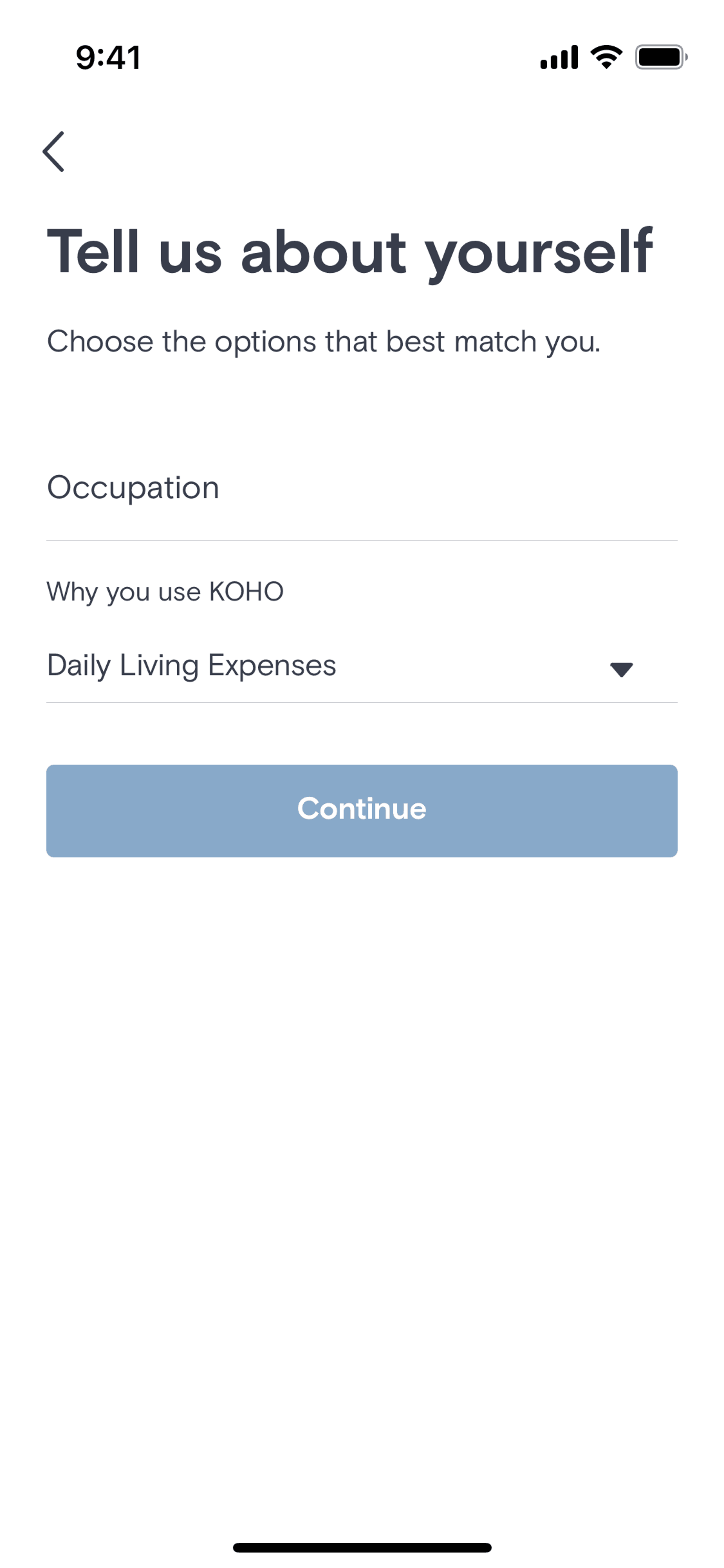 KOHO iOS Finance interface screenshot 24