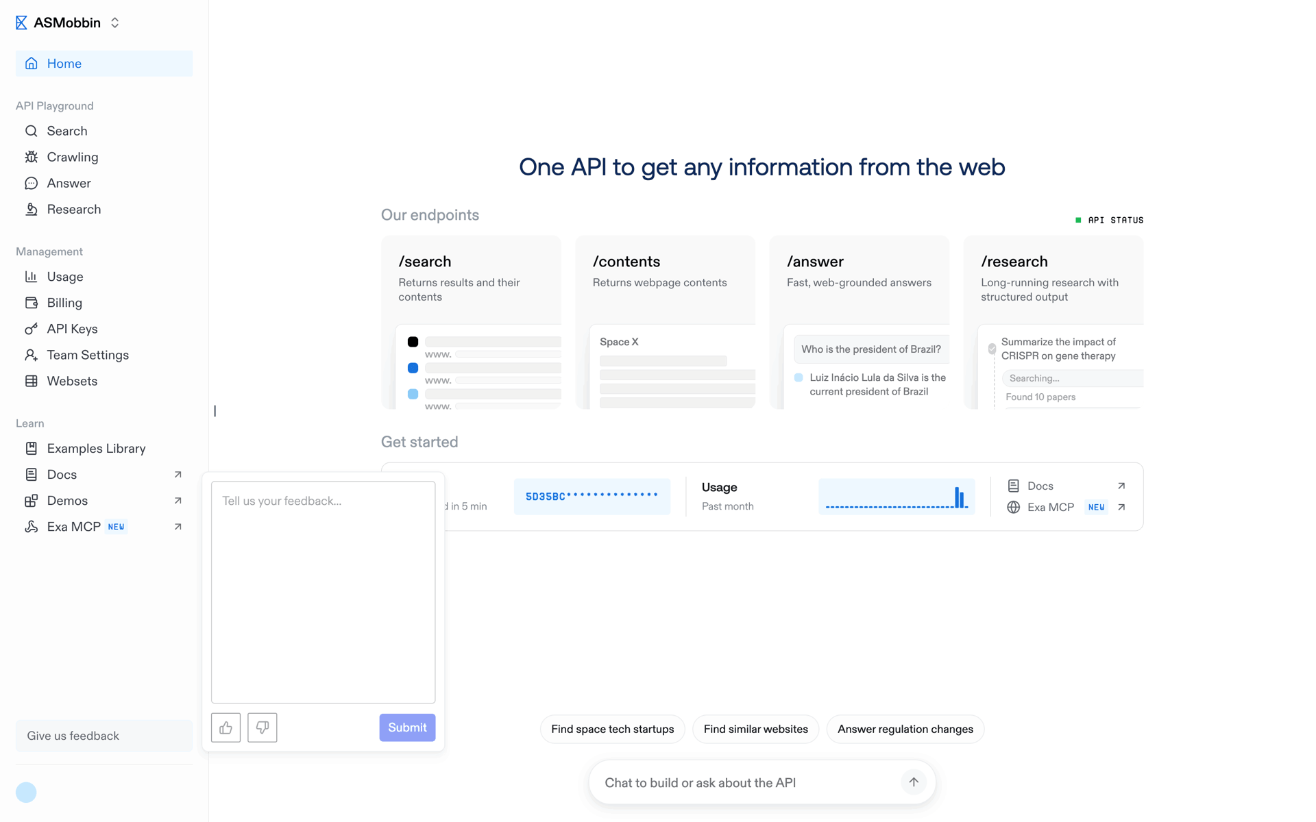 Exa Web Developer Tools interface screenshot 3