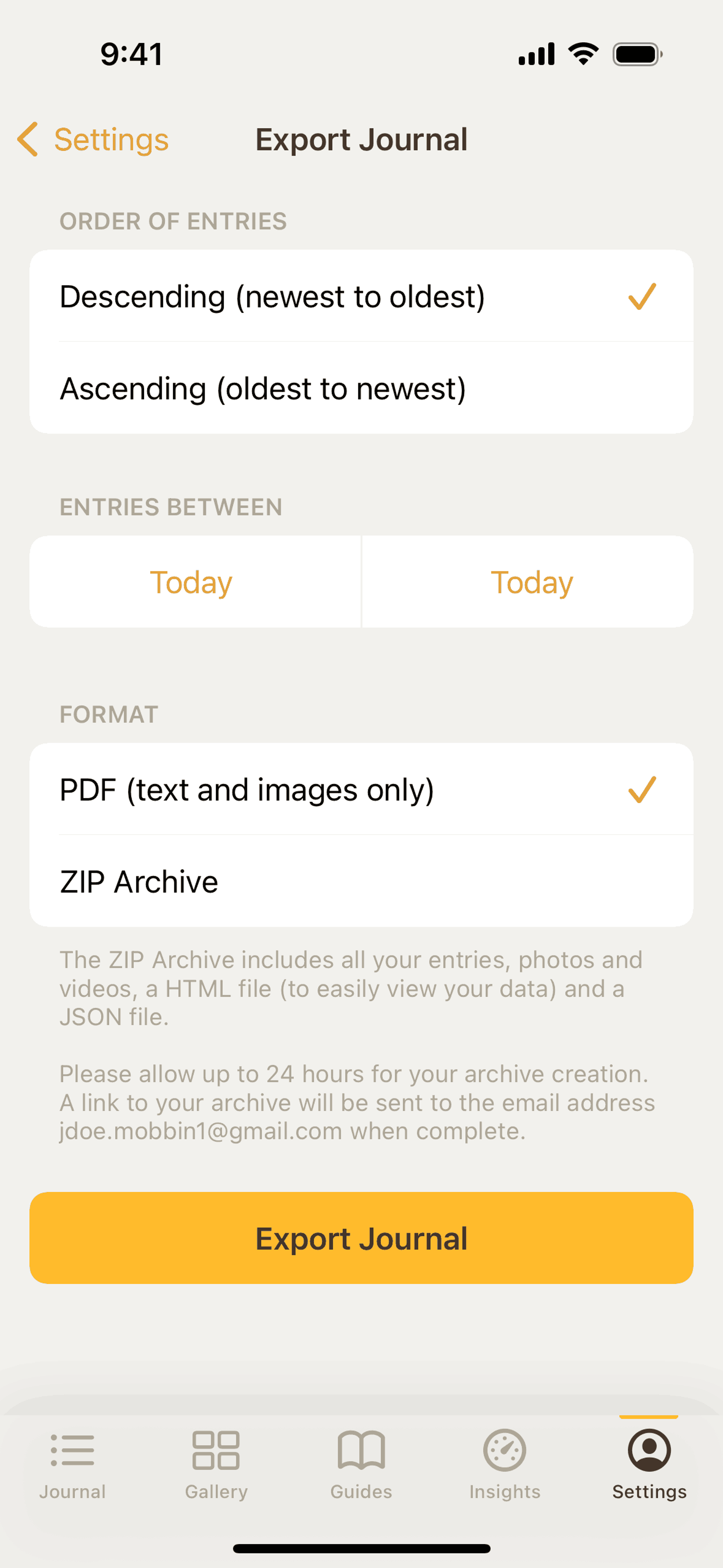 5 Minute Journal iOS Health & Fitness interface screenshot 10