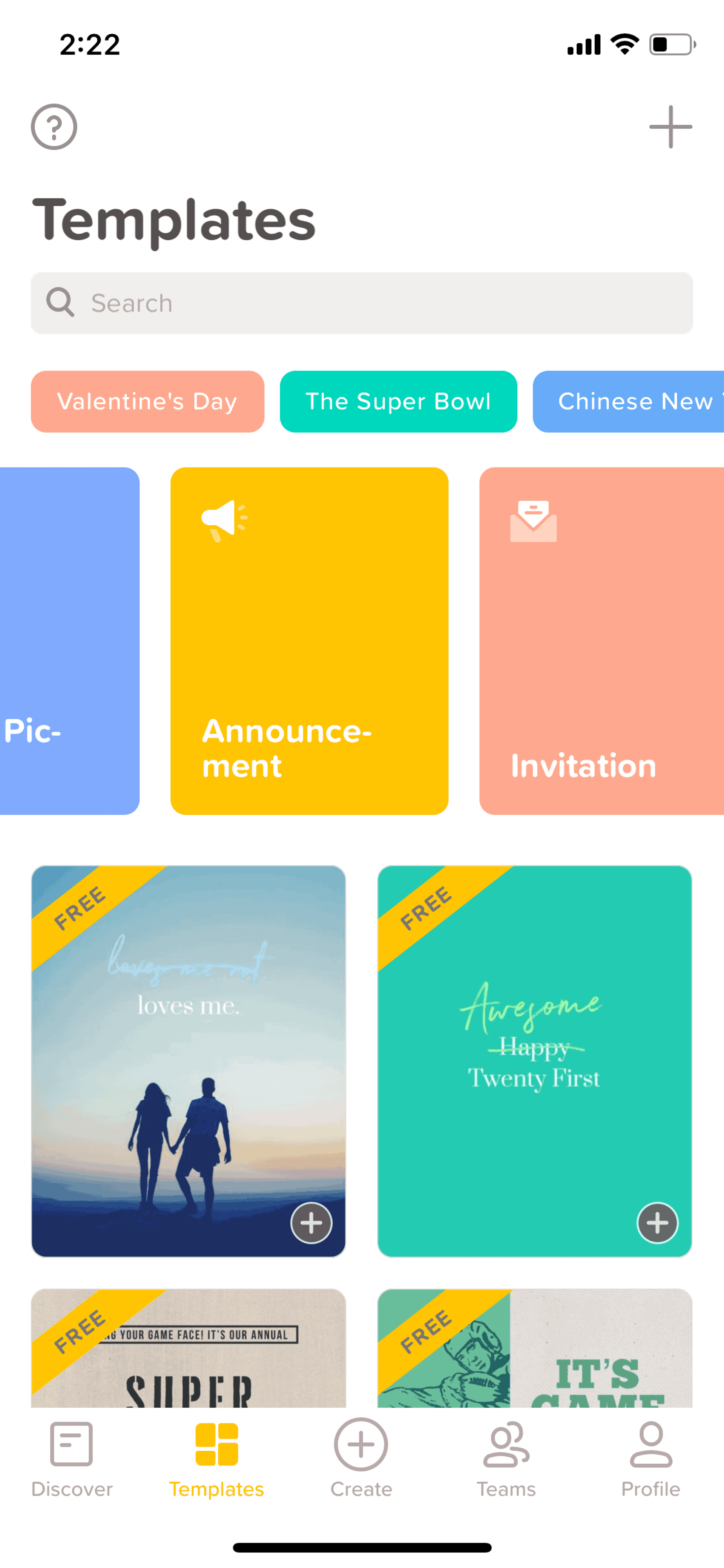 GoDaddy Studio iOS Photo & Video interface screenshot 21