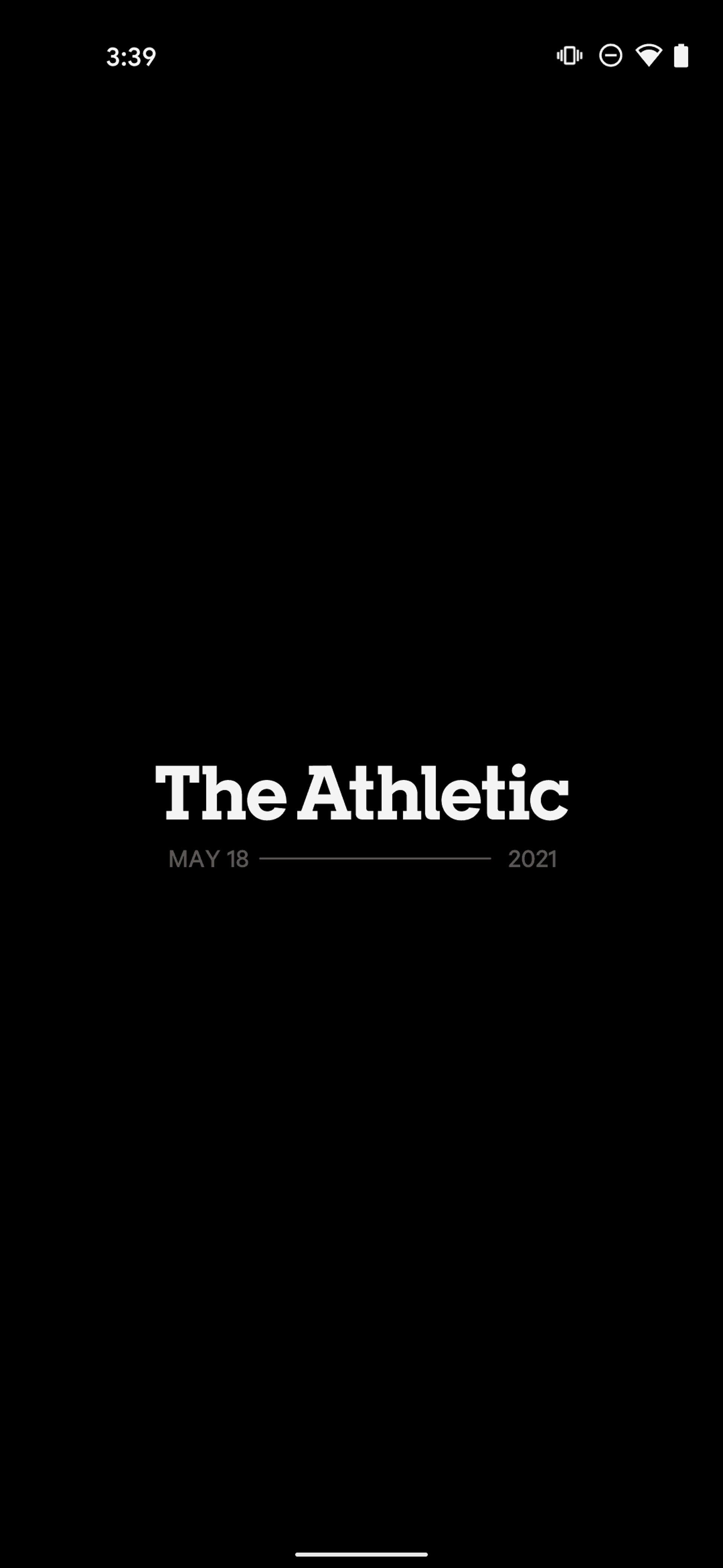 The Athletic Android Sports interface screenshot 1