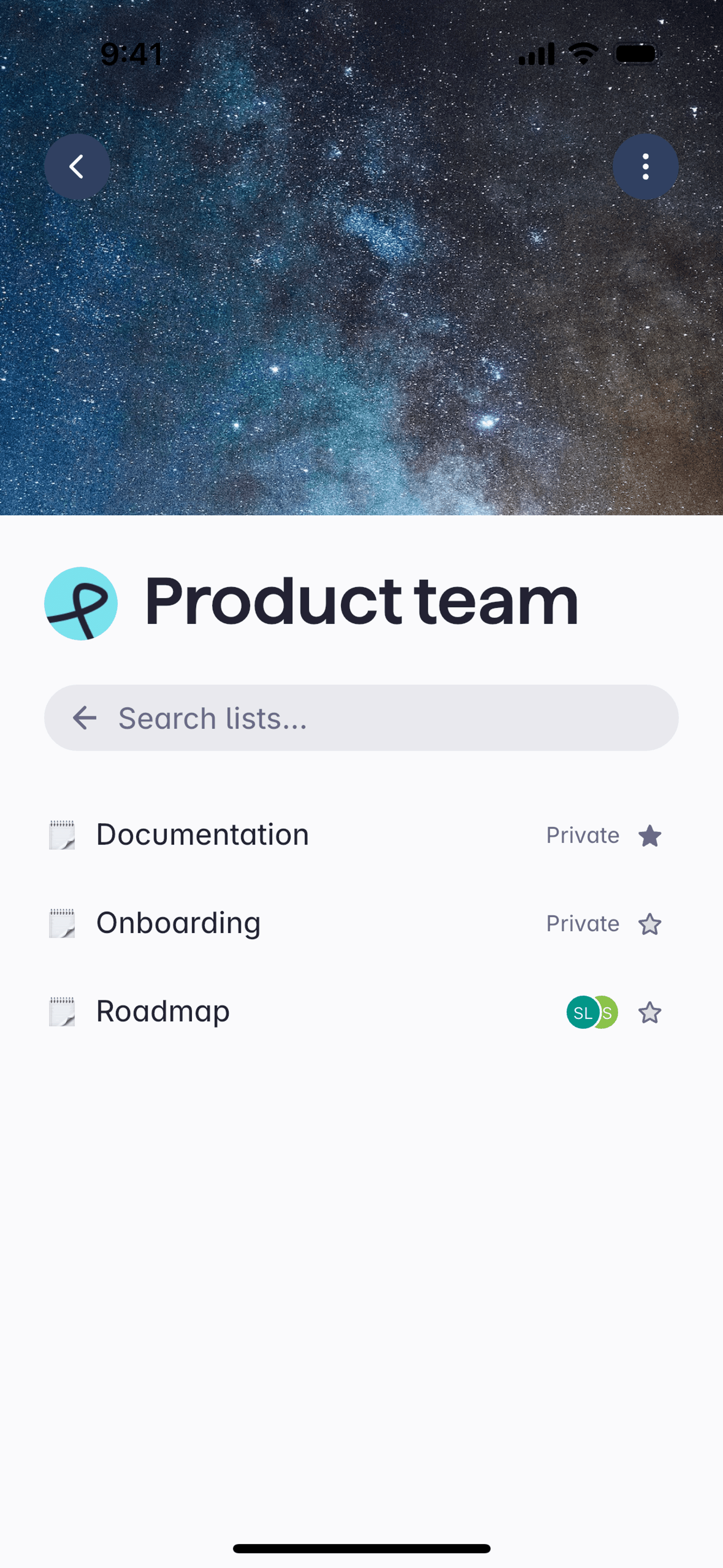 Superlist iOS Productivity interface screenshot 7