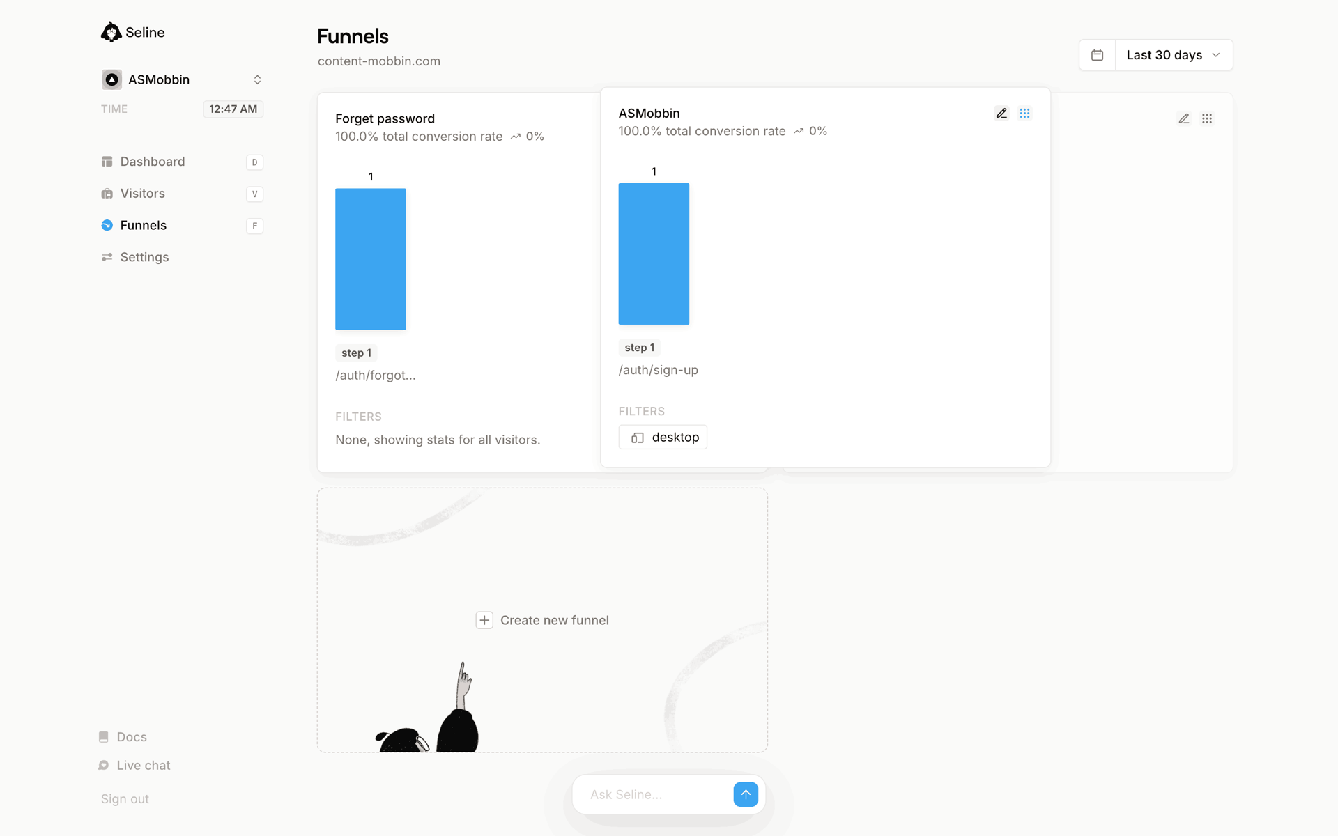 Seline Web Developer Tools interface screenshot 16