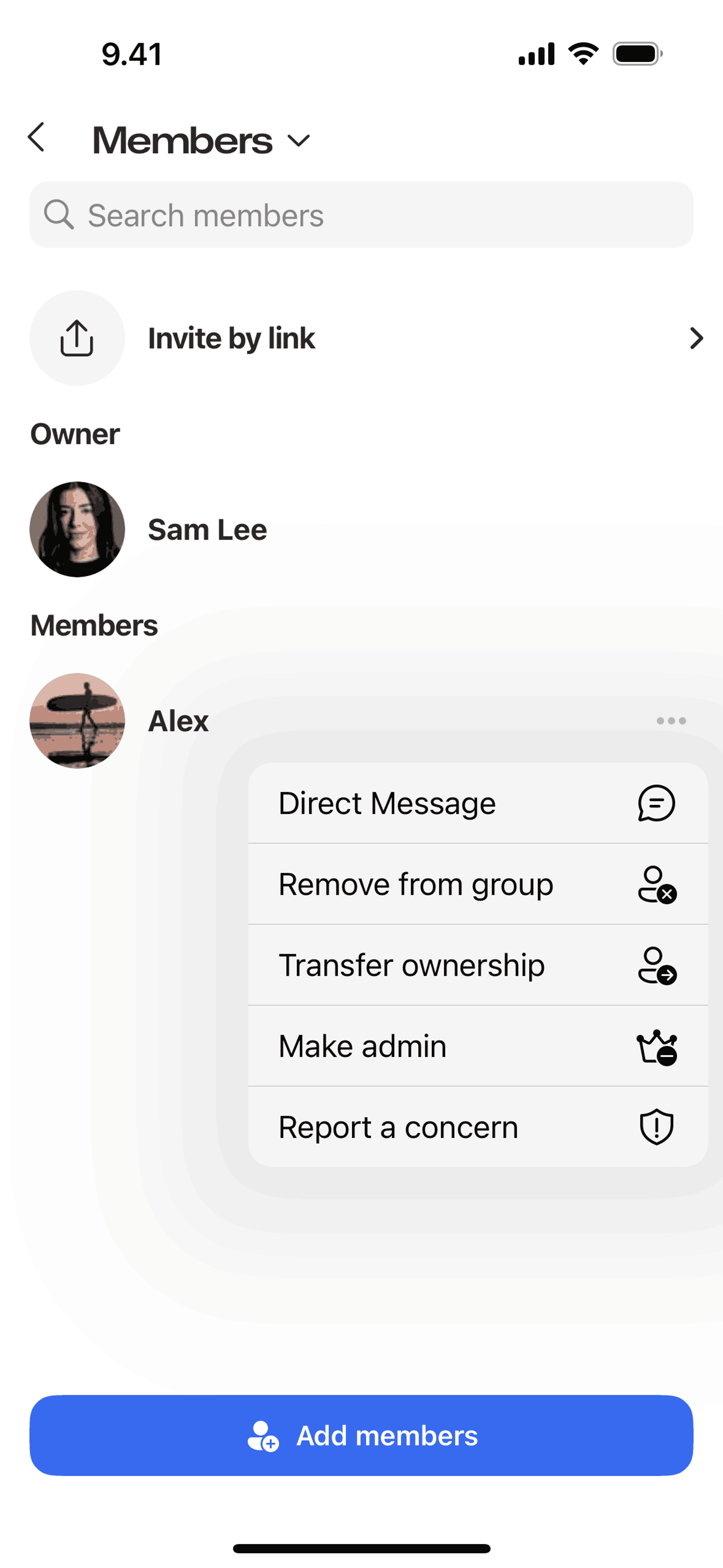 GroupMe iOS Social Networking interface screenshot 14