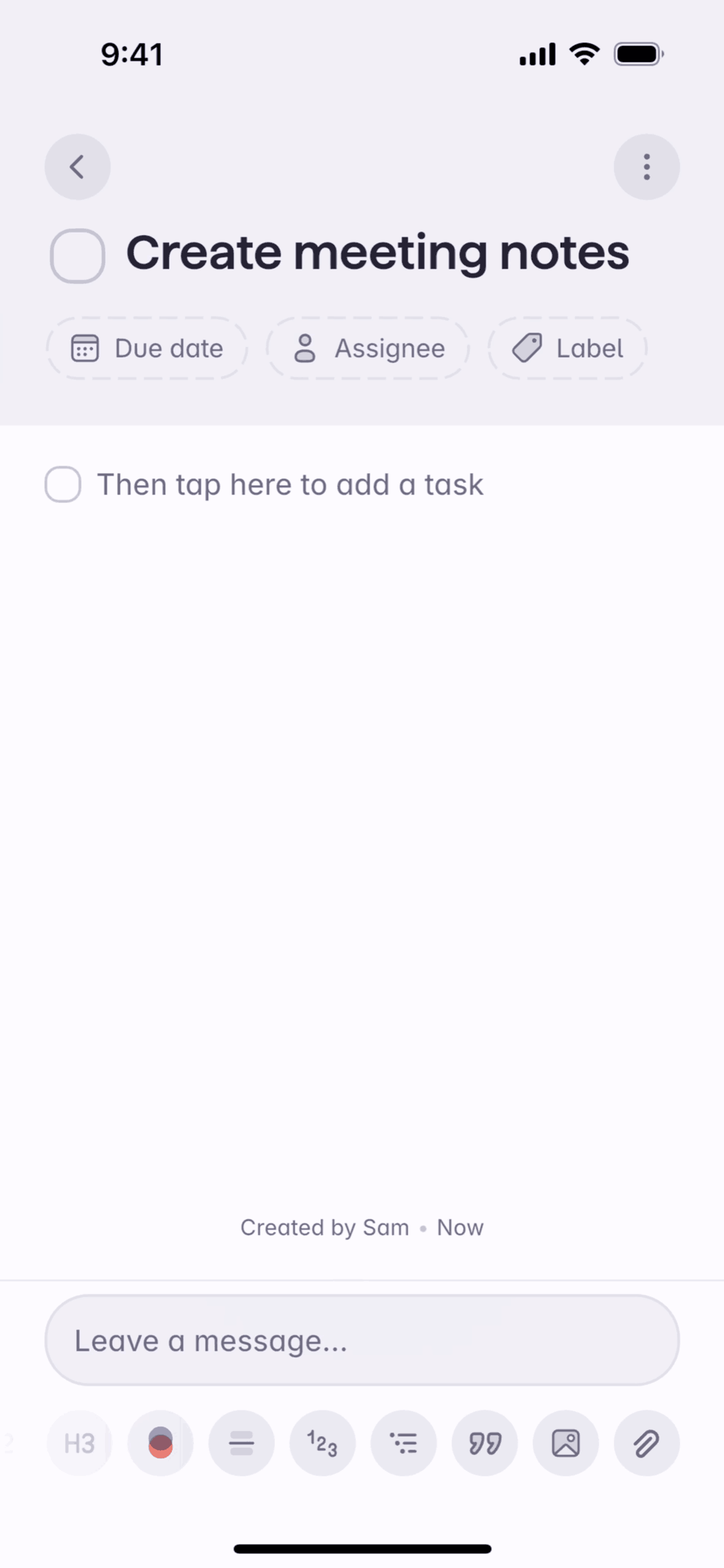 Superlist iOS Productivity interface screenshot 5
