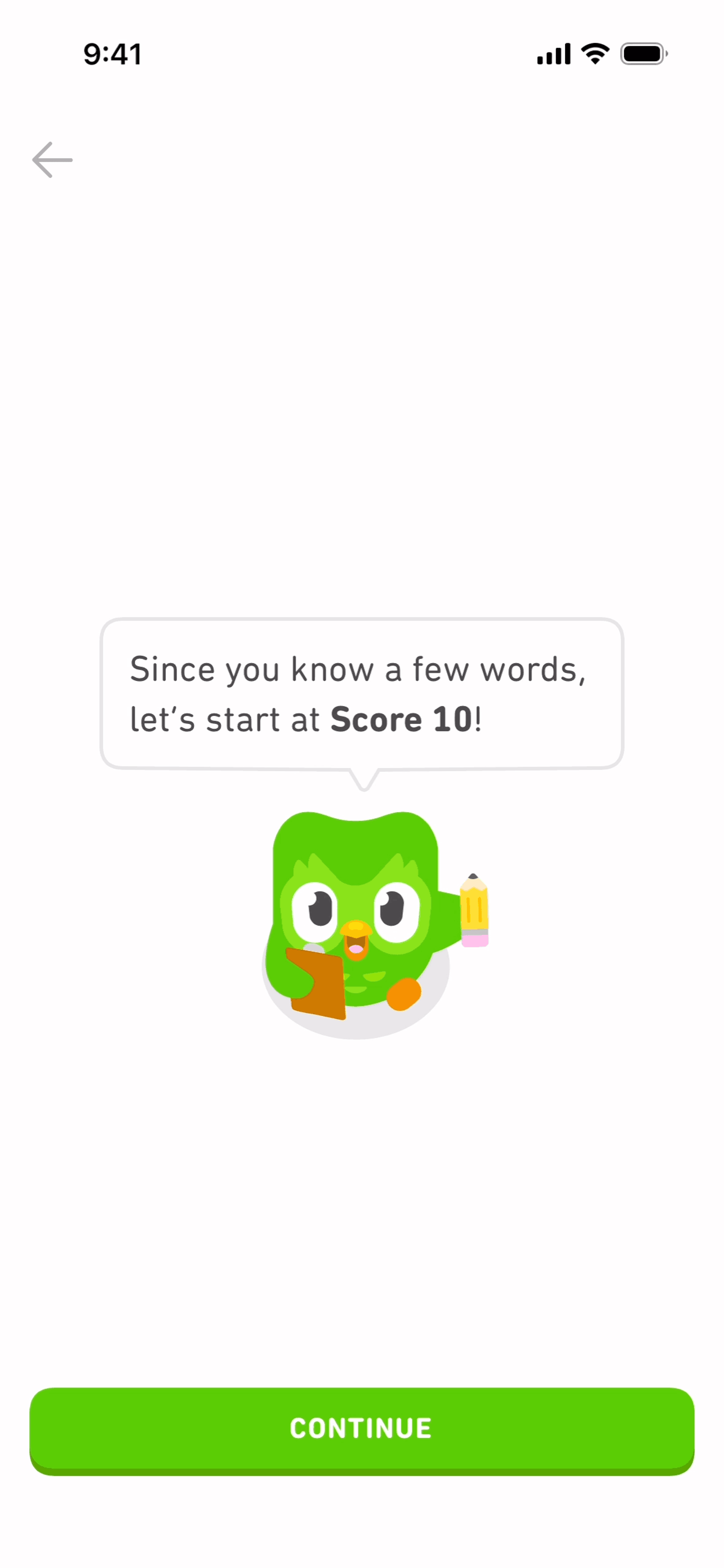 Duolingo iOS Education interface screenshot 20