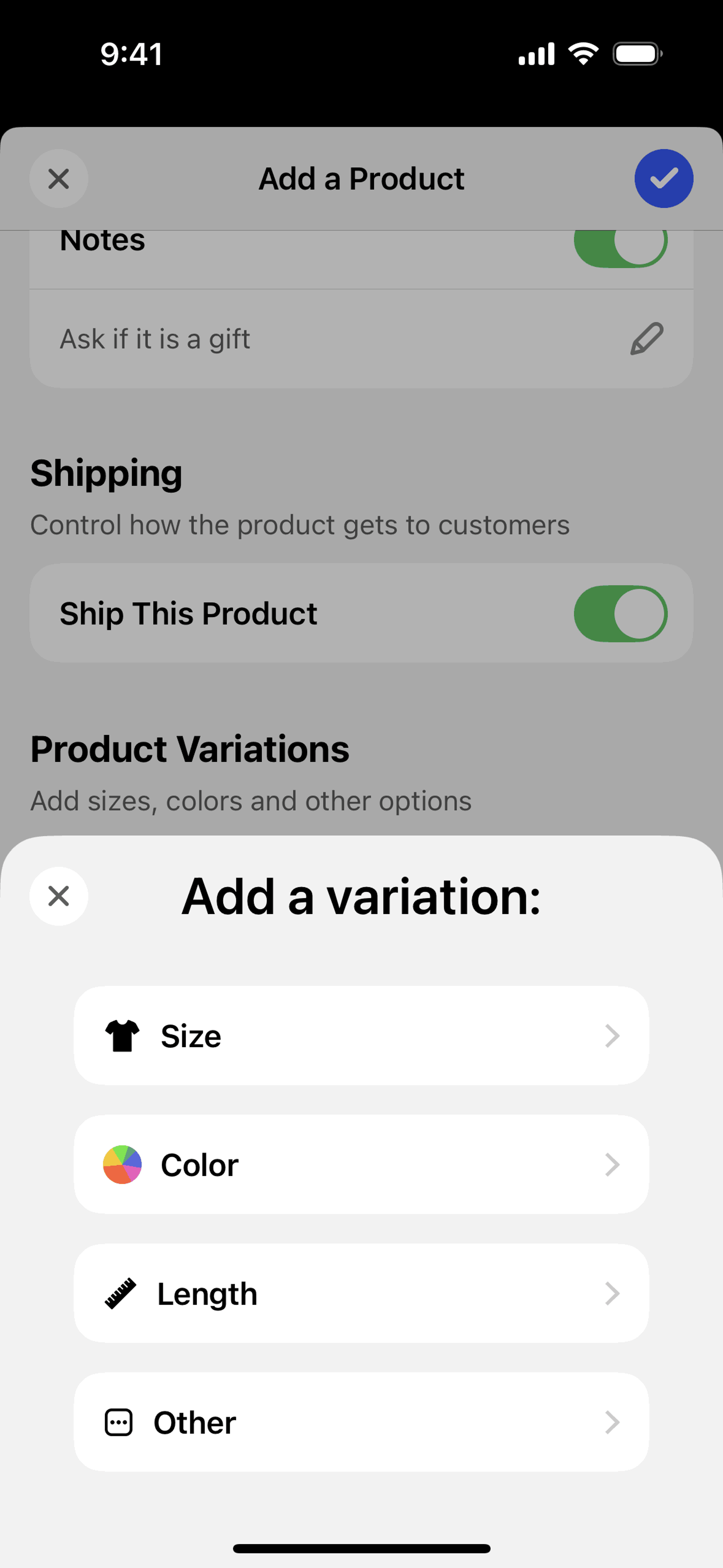 Universe iOS Productivity interface screenshot 9