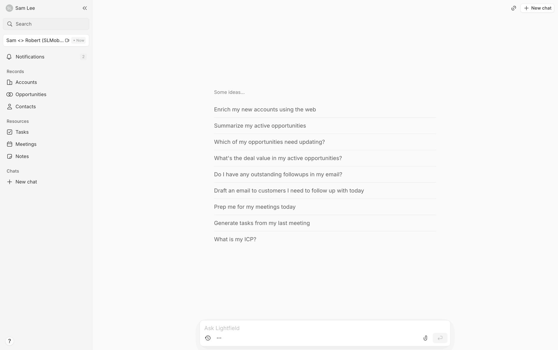Lightfield Web Business interface screenshot 18