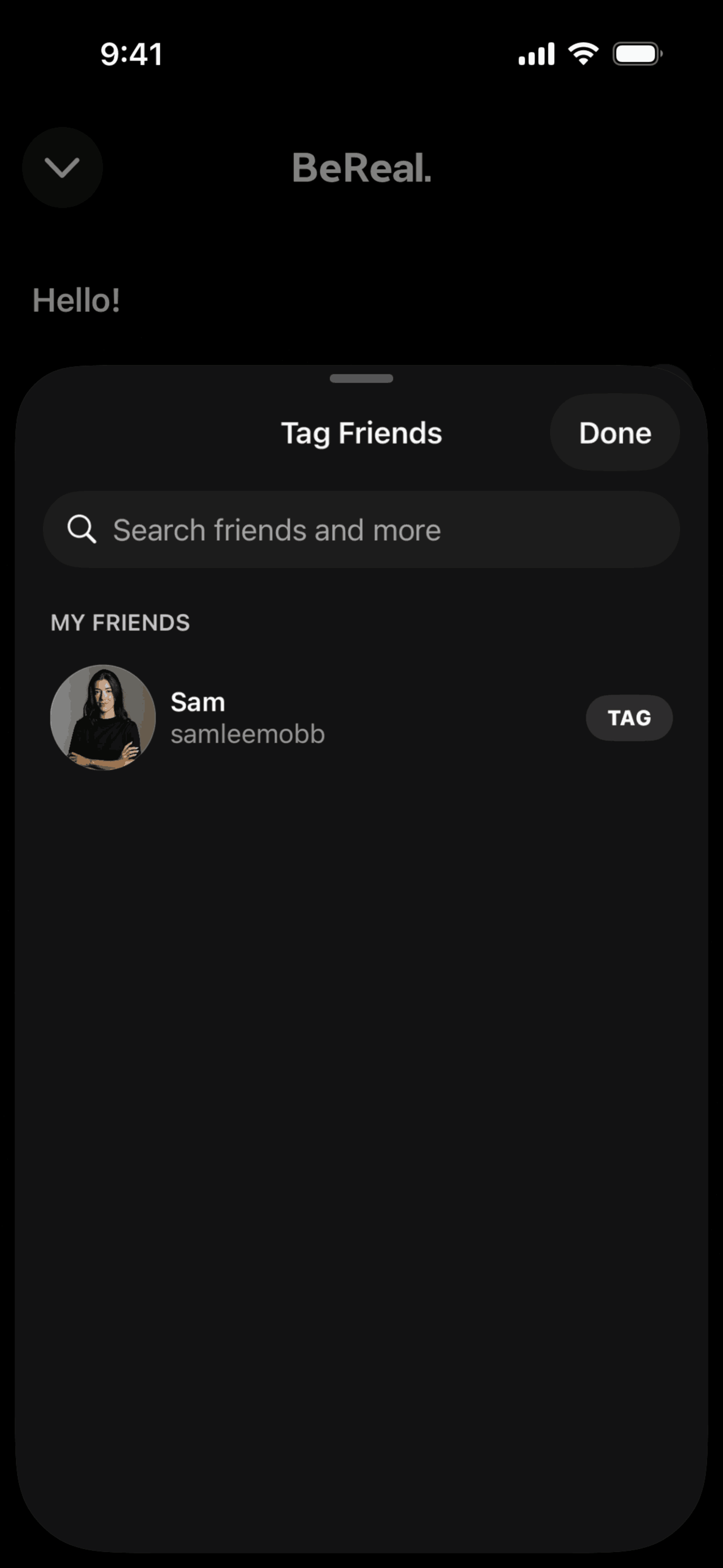 BeReal. iOS Photo & Video interface screenshot 6