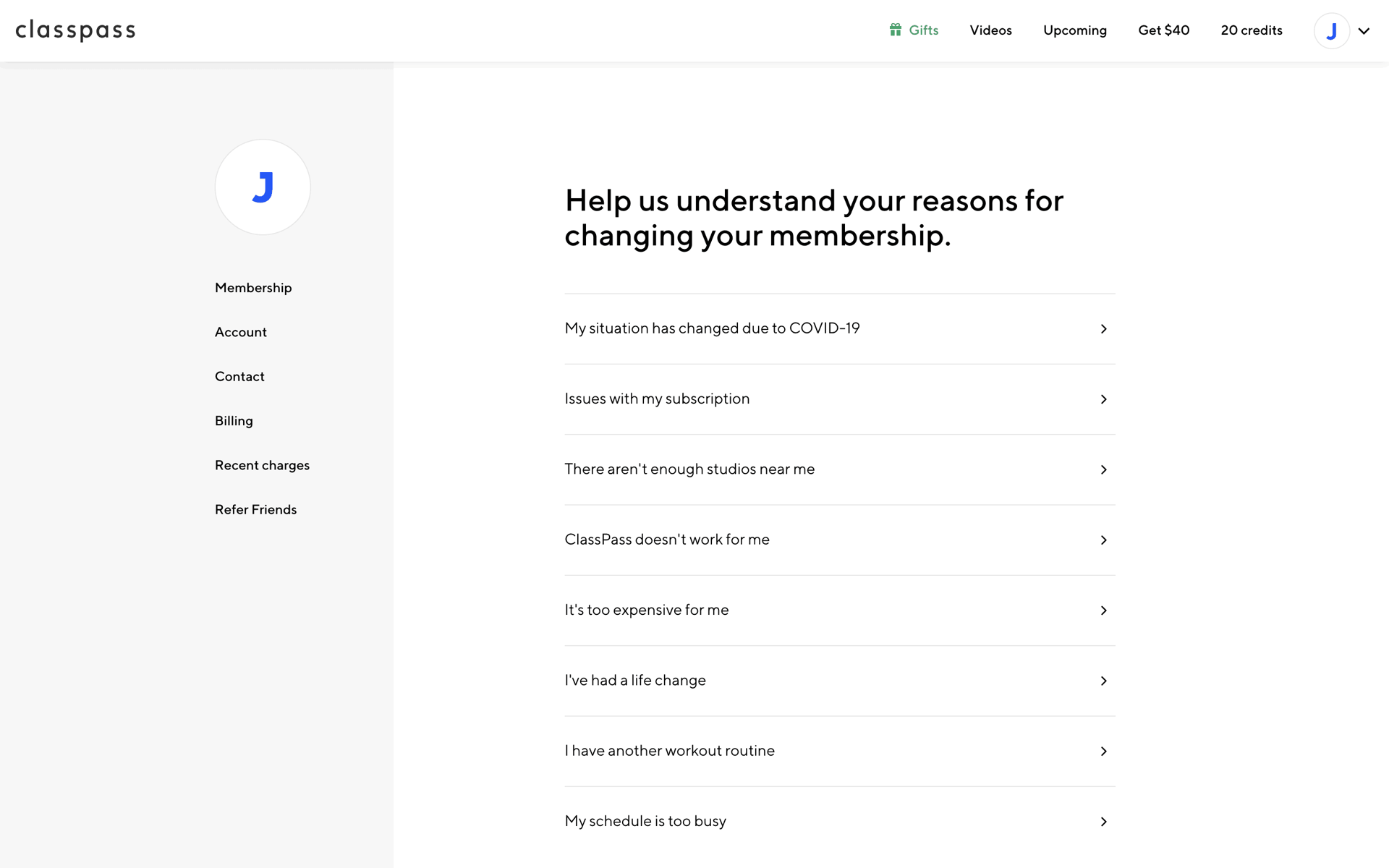 ClassPass Web Health & Fitness interface screenshot 13